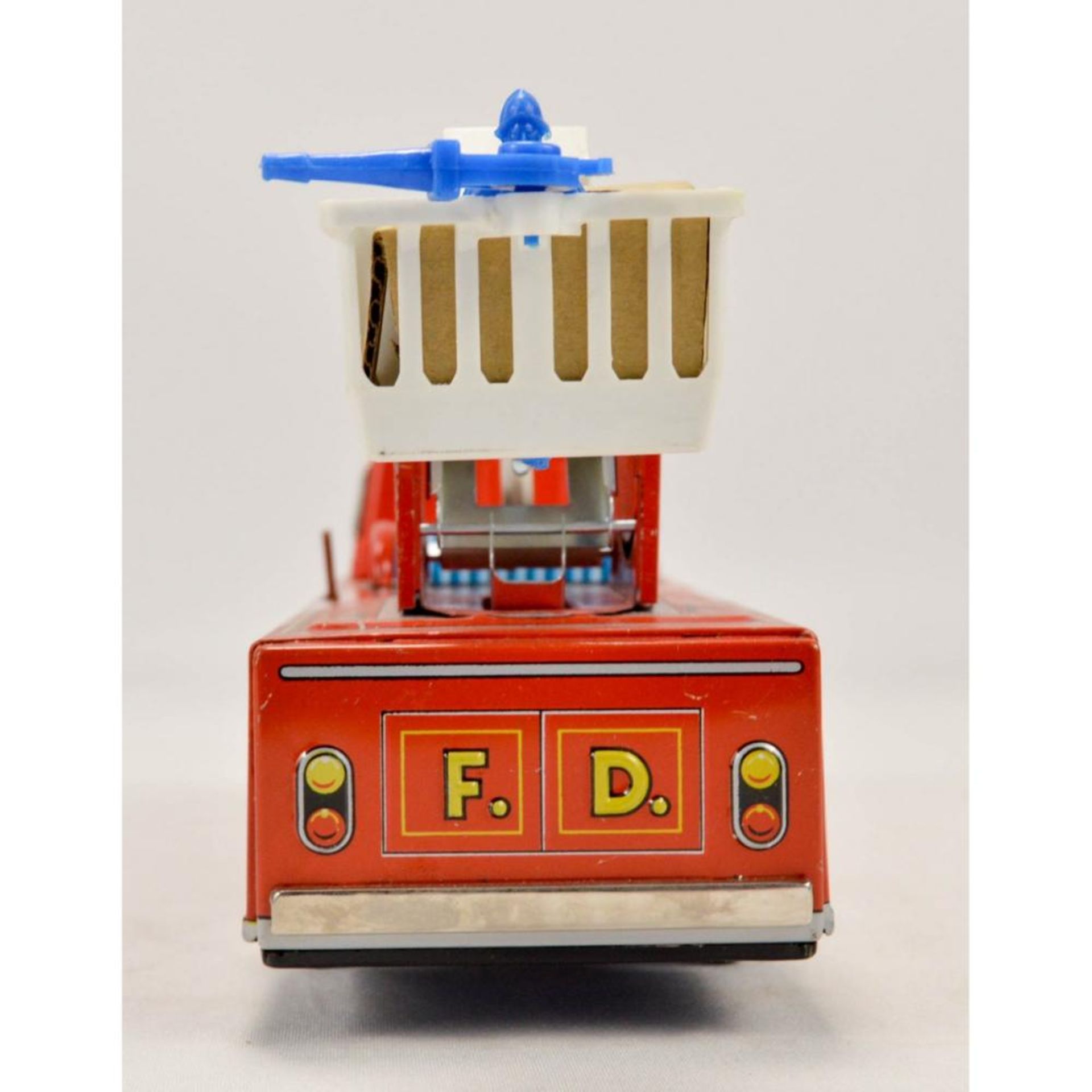 Vintage Battery Powered Fire Engine Toy Truck in Original Box - Bild 8 aus 8