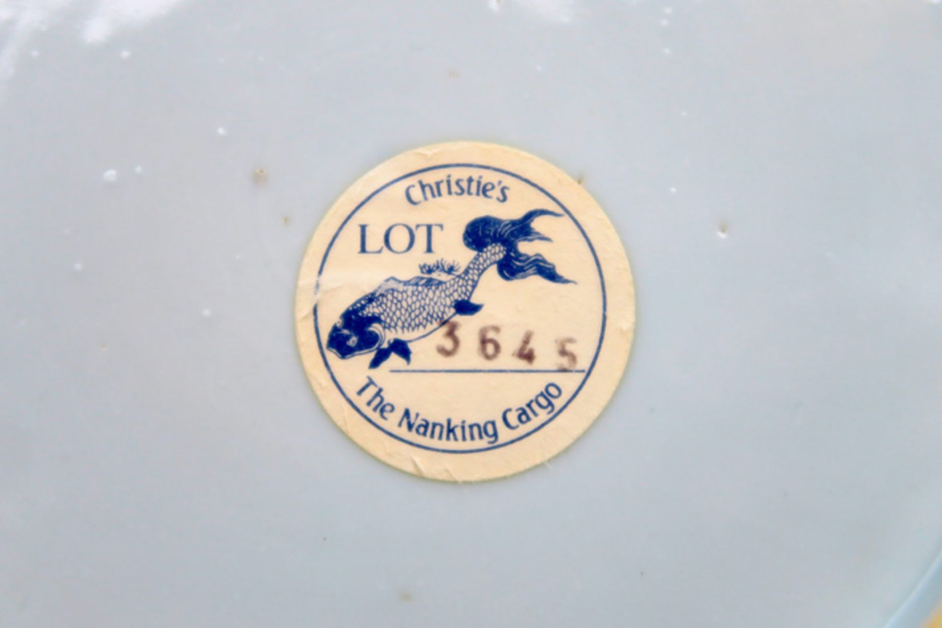 series of twelve 18th Cent. Chinese plates from the famous "Nanking" cargo in porcelain with blue- - Image 3 of 3