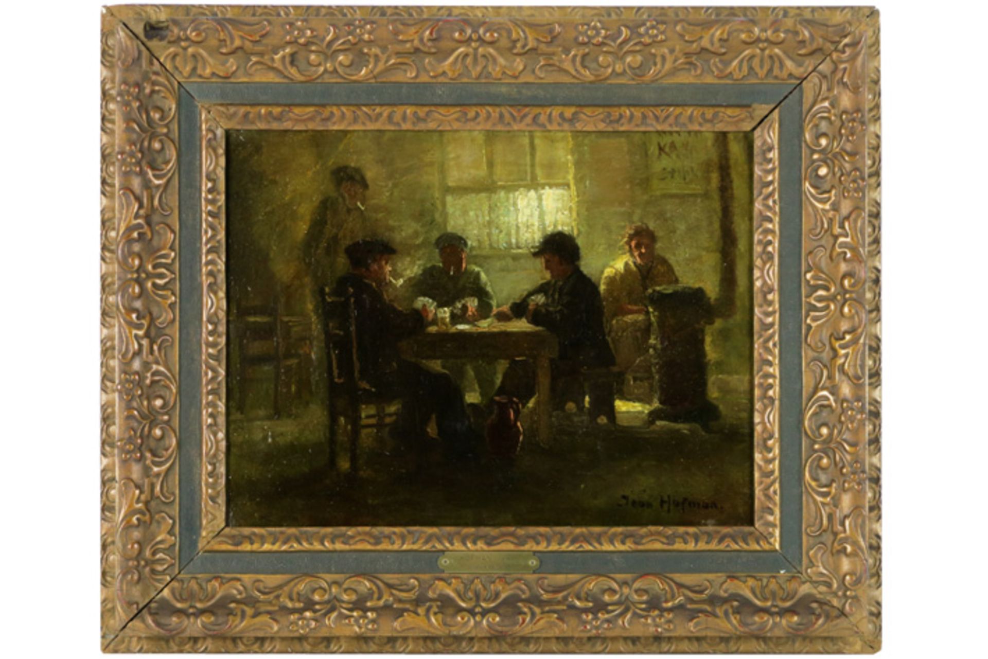20th Cent oil painting on board - signed Jean Hofman HOFMAN JEAN (1889 - 1966) olieverfschilderij op - Image 3 of 4