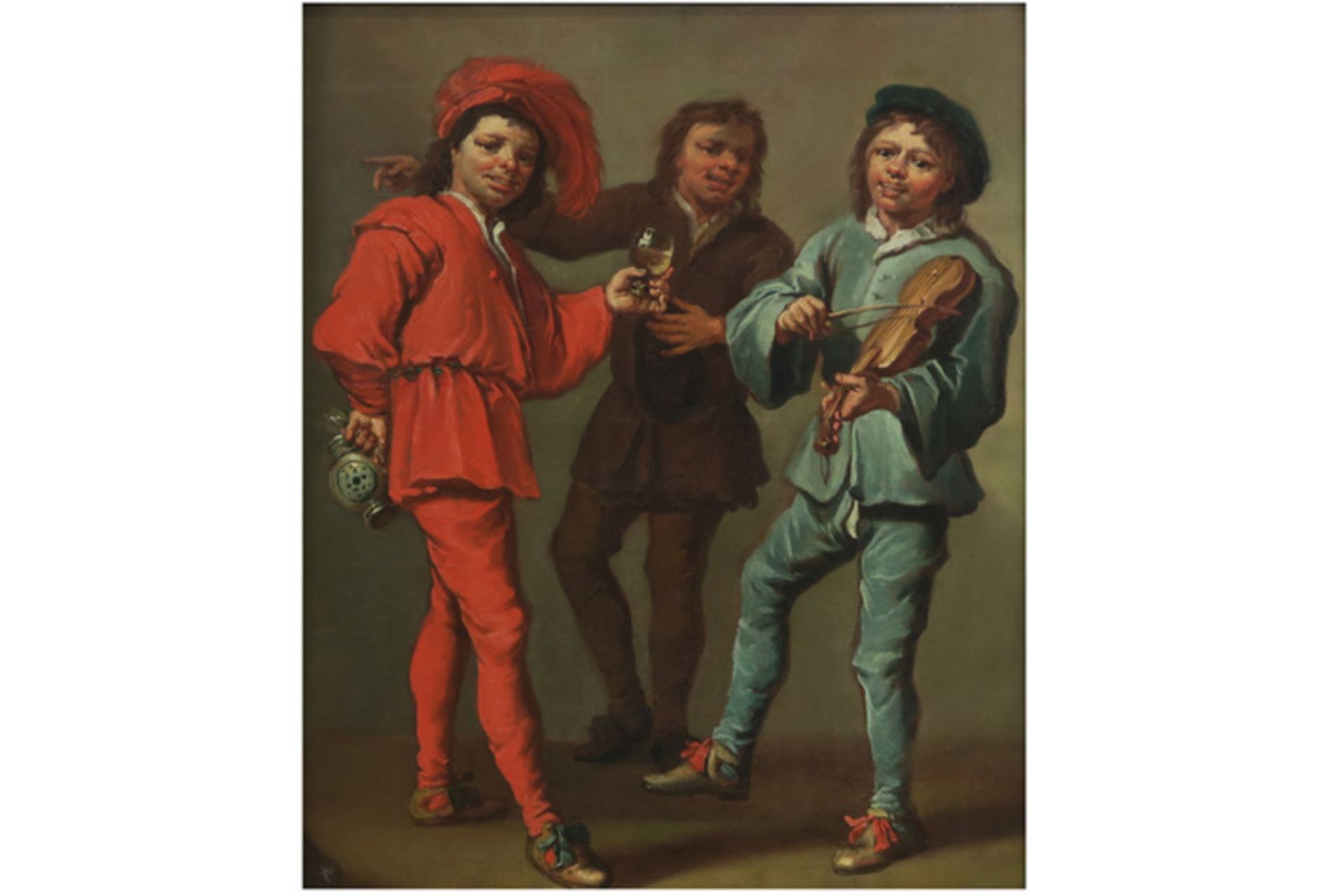 17th Cent. Flemish oil on canvas with a theme in the style of Judith Leyster LEYSTER JUDITH (1600/10