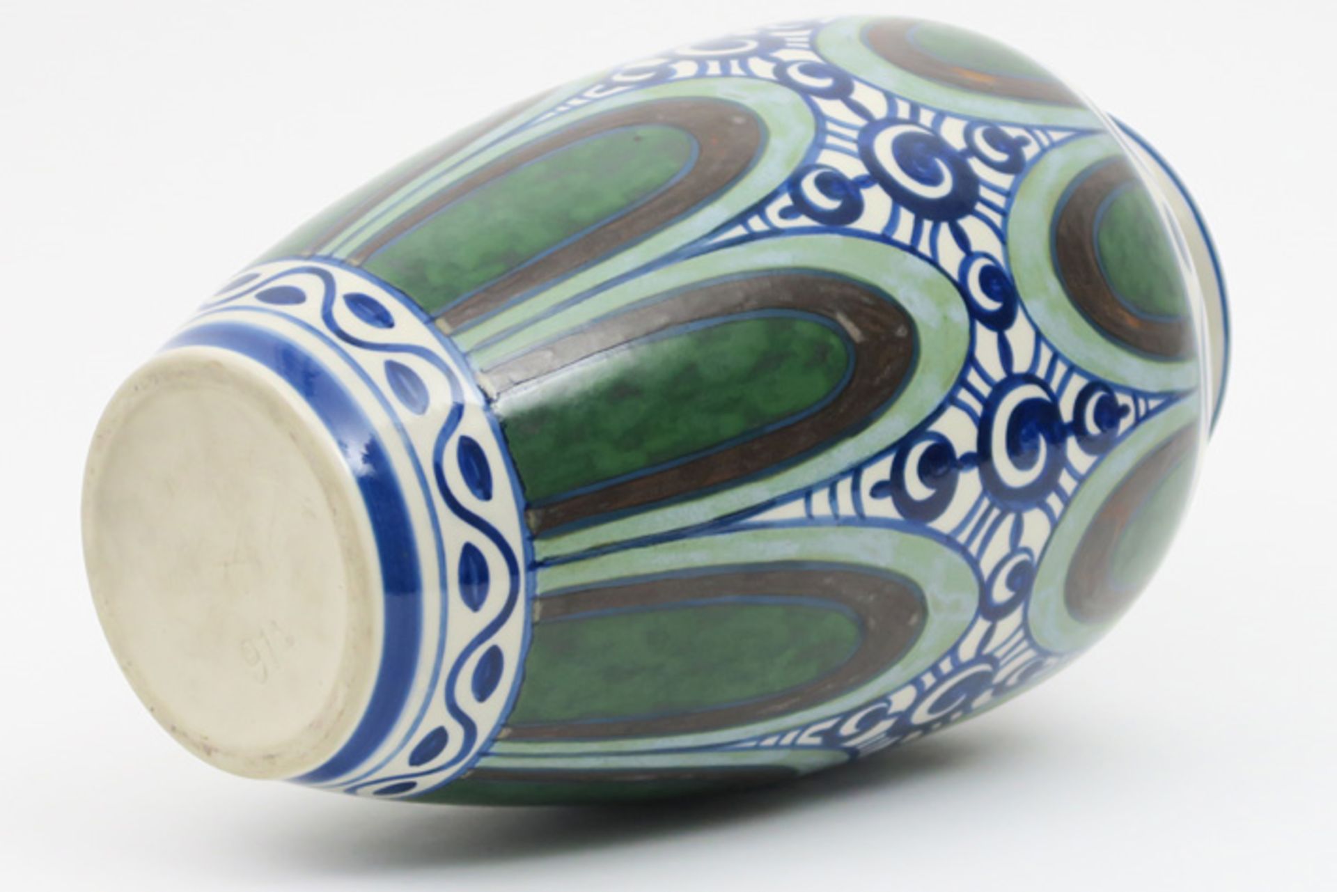 Belgian Charles Catteau Art Deco vase- in Keramis marked earthenware CATTEAU CHARLES (1880 - 1966) - Image 3 of 4
