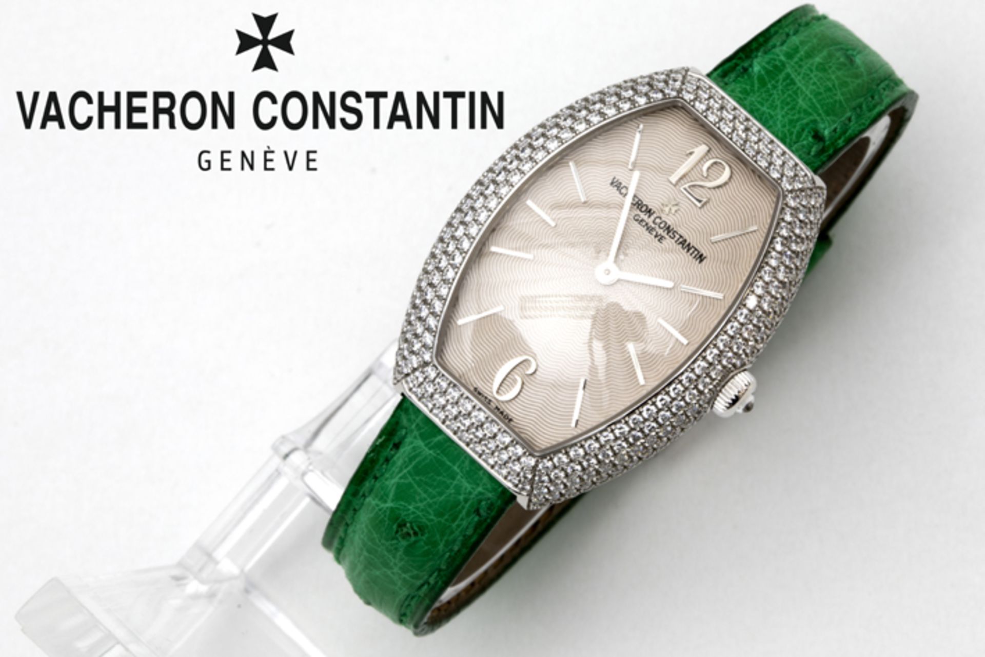 quartz "Vacheron Constantin Egérie Jewellery" ladies' wristwatch in white gold (18 carat) with