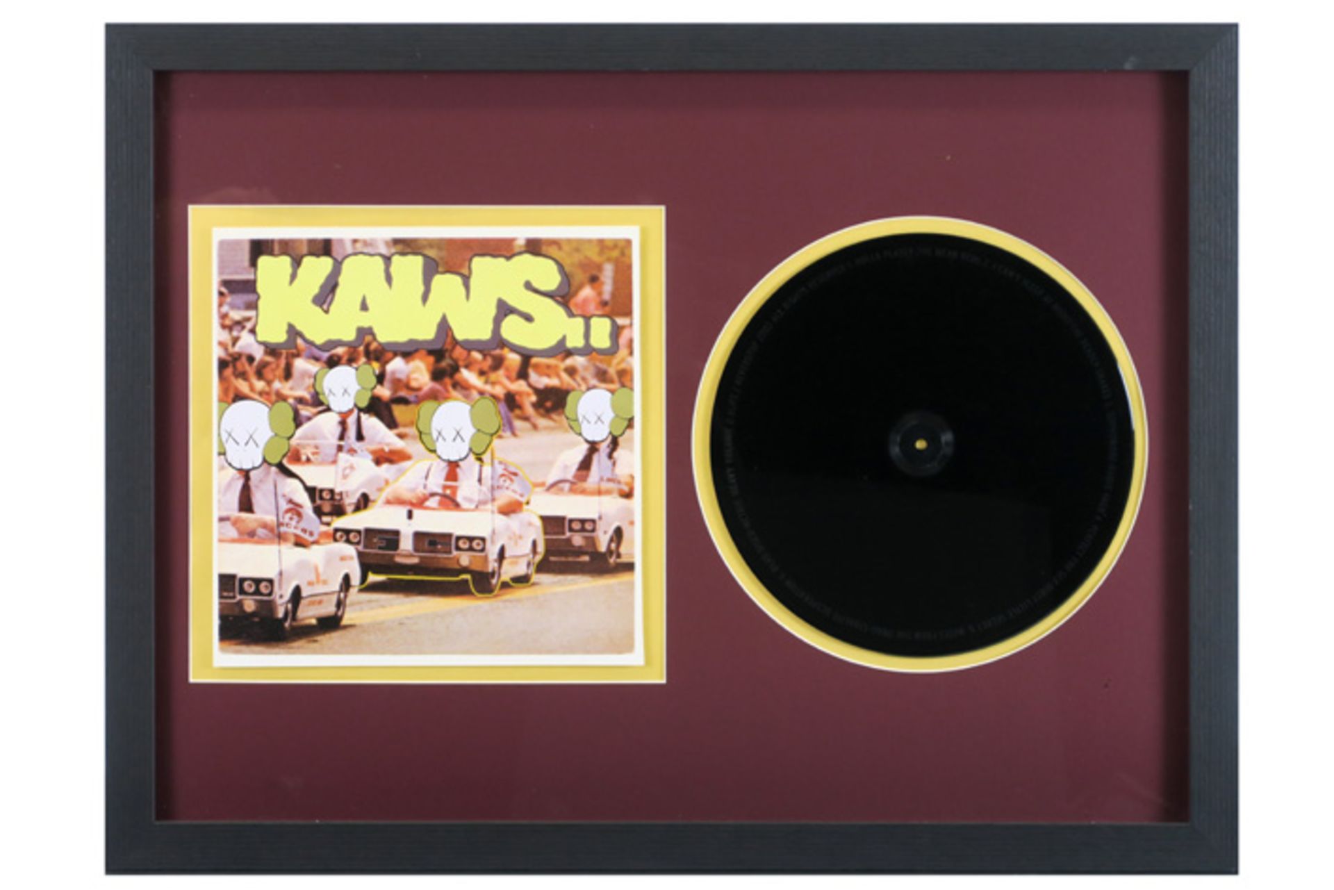 limited edition record cover (n° 280/1500 ex.) designed by Kaws for and with the record "Alife -