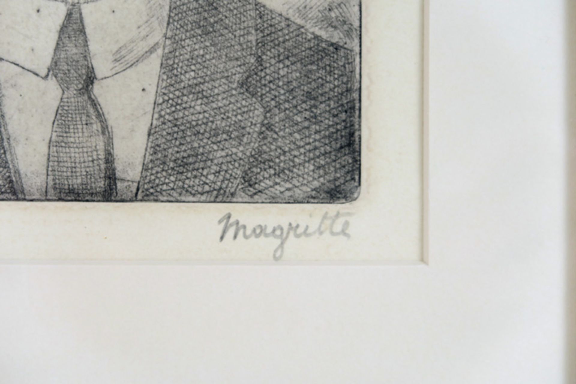 etching after René Magritte MAGRITTE RENÉ (1898 - 1967) / naar ets n° 21/150 - 17,7 x 13 - Bild 2 aus 3
