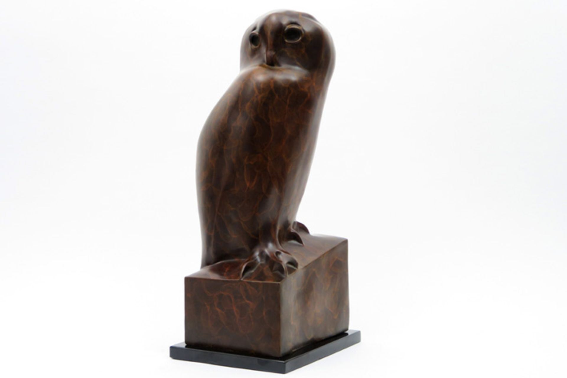 "Big Owl" sculpture in bronze (posthumous cast) - signed François Pompon and with foundry mark