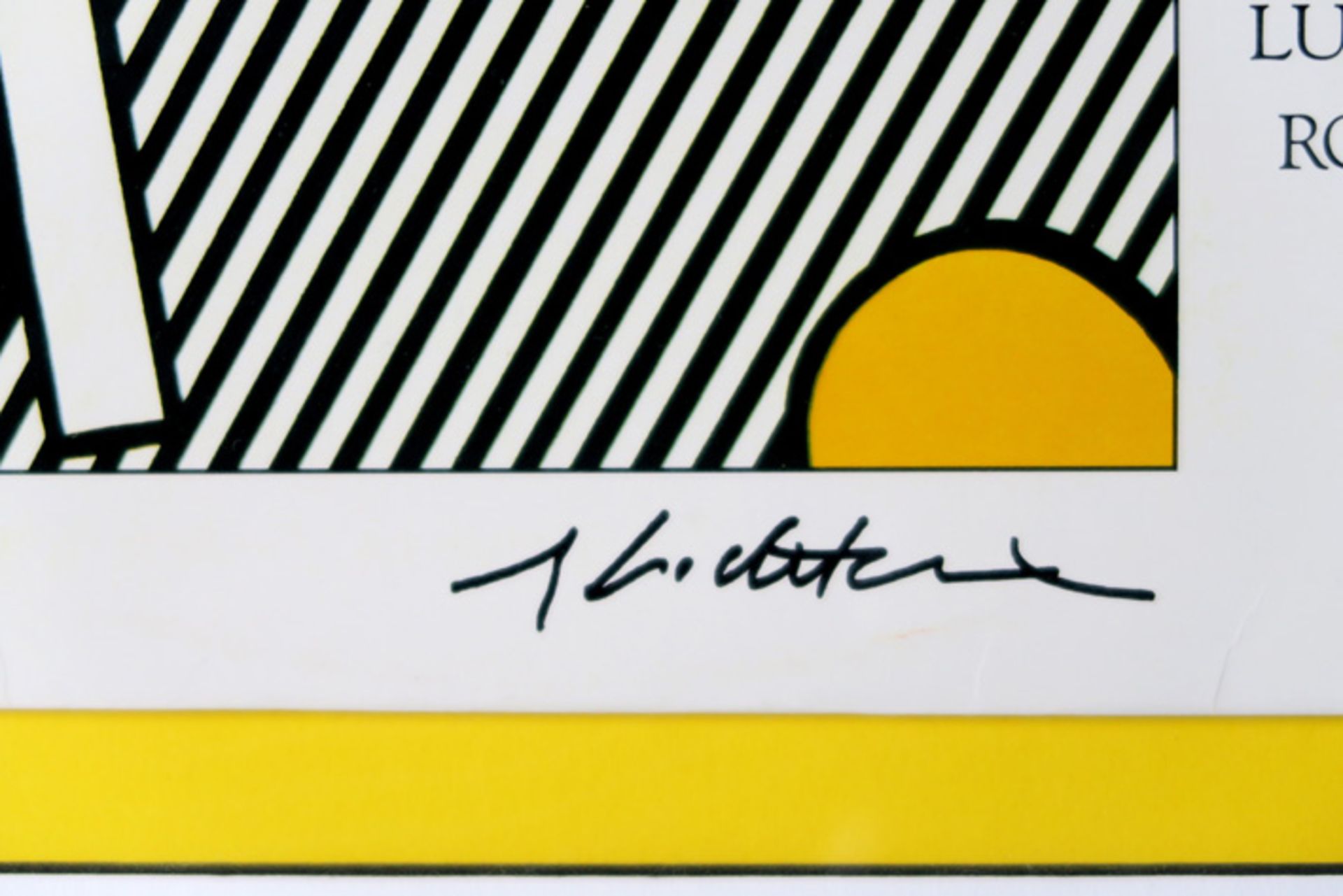 Roy Lichtenstein signed recordcover designed by Lichtenstein for and with the record "Piano Concerto - Bild 2 aus 2