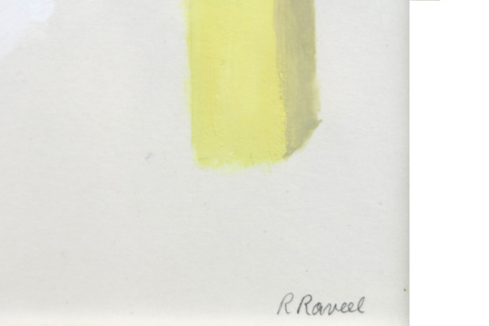 20th Cent. Belgian Roger Raveel signed acryl painting - to be dated around 1978 RAVEEL ROGER (1921 - - Bild 2 aus 3