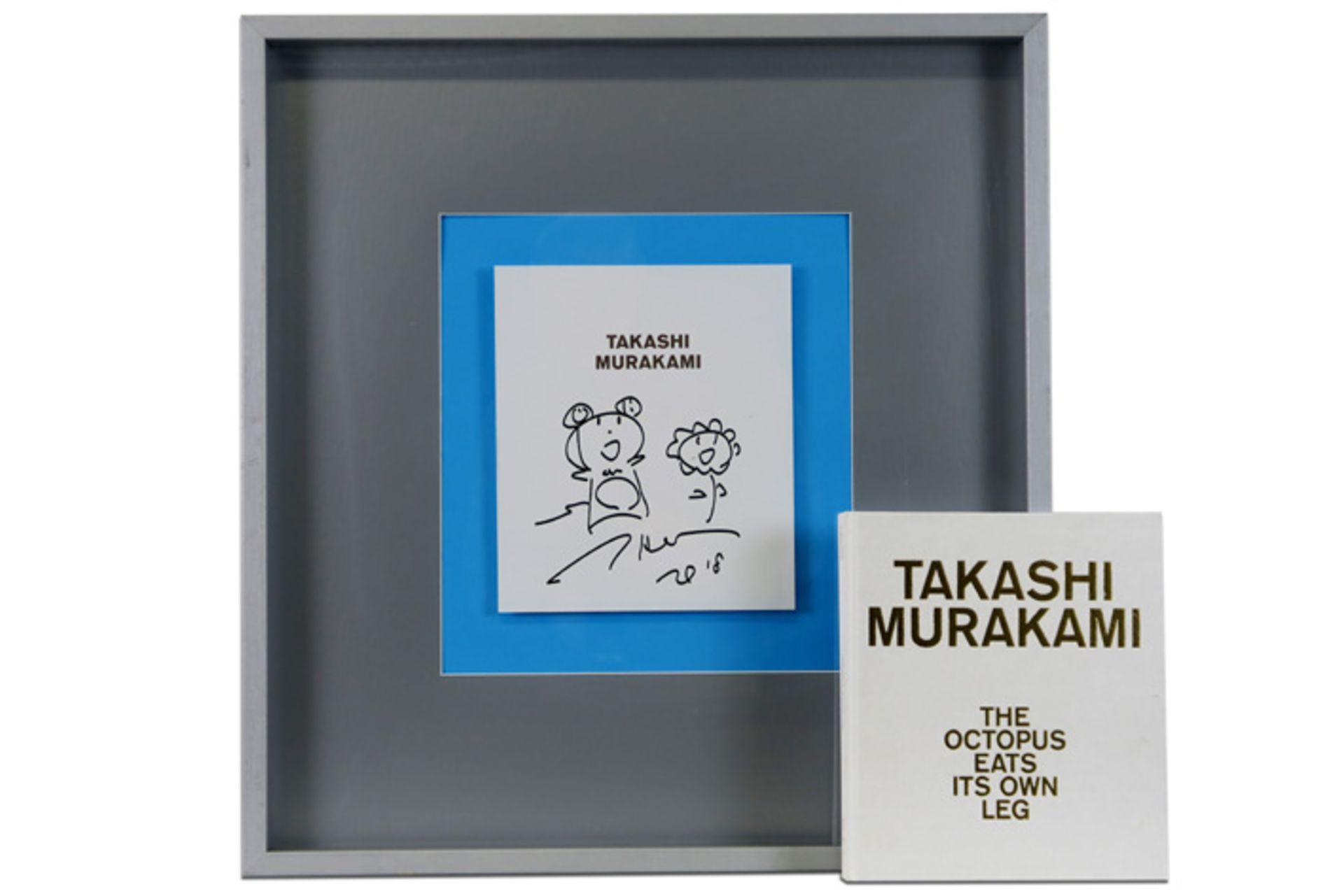 signed Takashi Murakami drawing - sold with a copy of the book "The Octopus eats its own leg" - Image 5 of 5