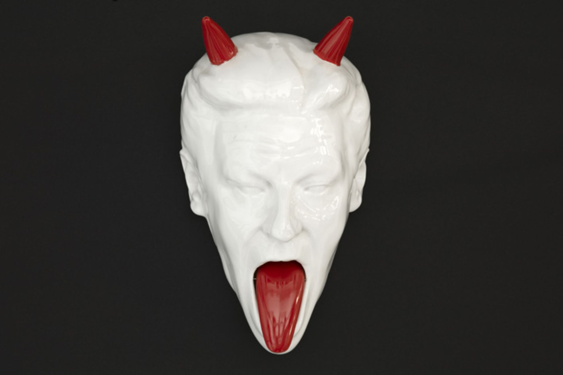 Jan Fabre "Ashtray" sculpture in porcelain - titled, signed and dated 2008 on the back FABRE