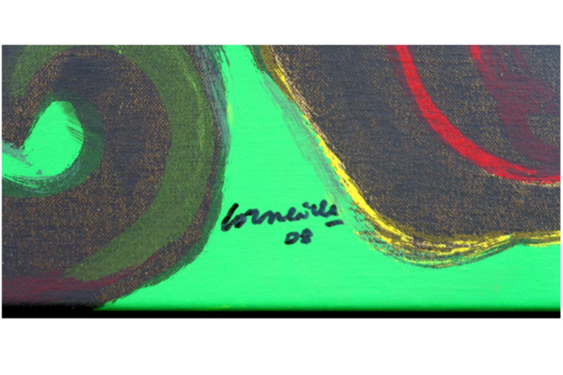 Corneille signed screenprint in colors on canvas - dated 2008 CORNEILLE (1922 - 2010) (1922 - - Bild 2 aus 4