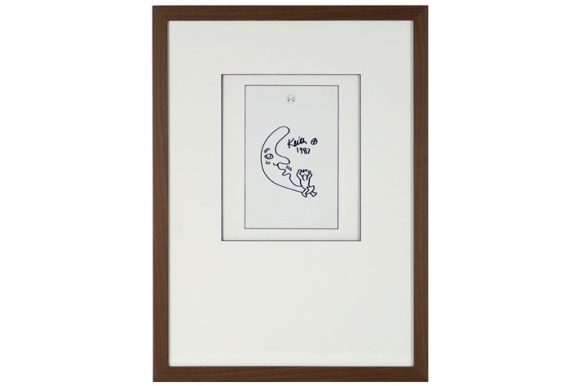 Keith Haring signed drawing made for the project 'Luna Luna' - signed and dated 1987 sold with a " - Bild 6 aus 6