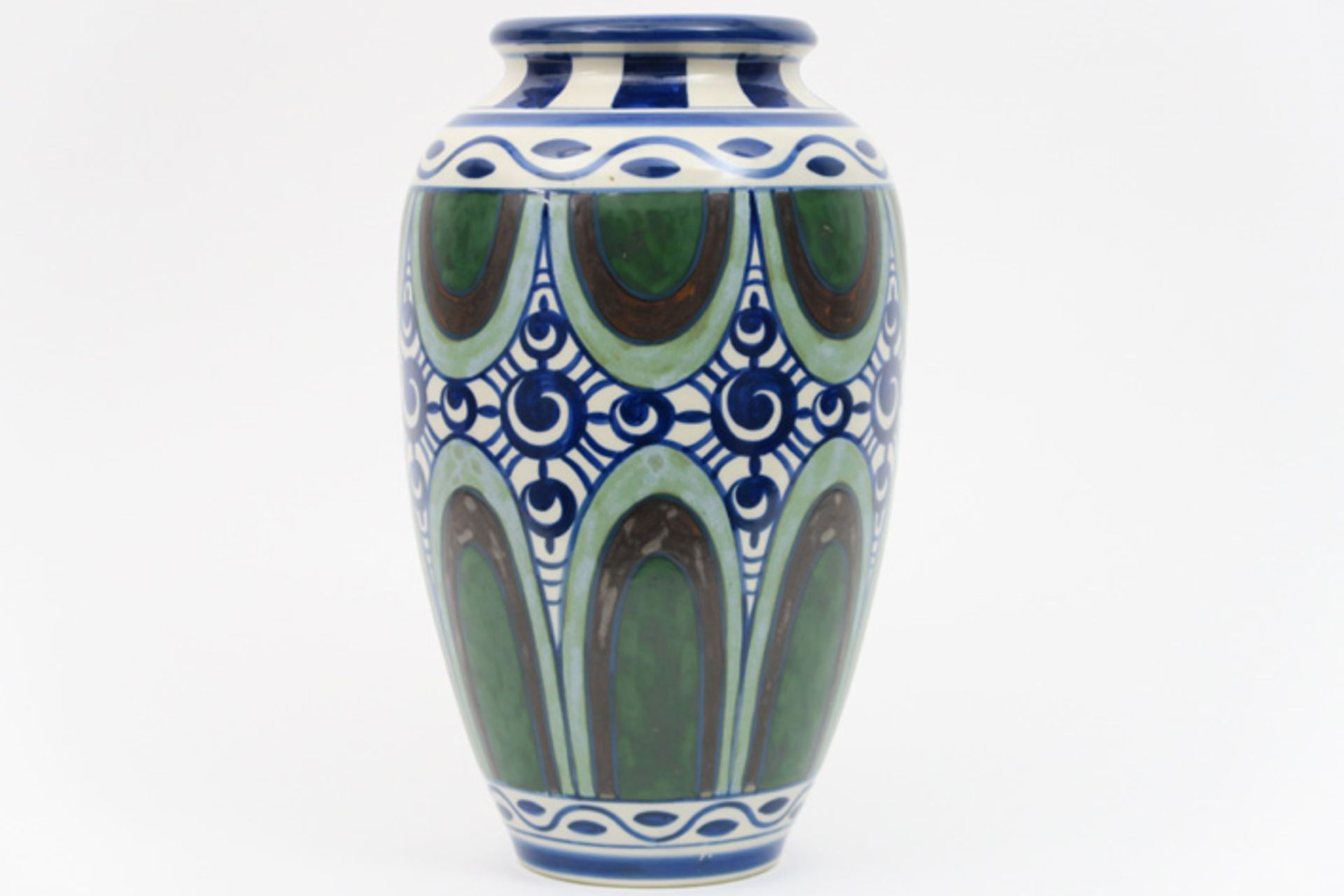 Belgian Charles Catteau Art Deco vase- in Keramis marked earthenware CATTEAU CHARLES (1880 - 1966)