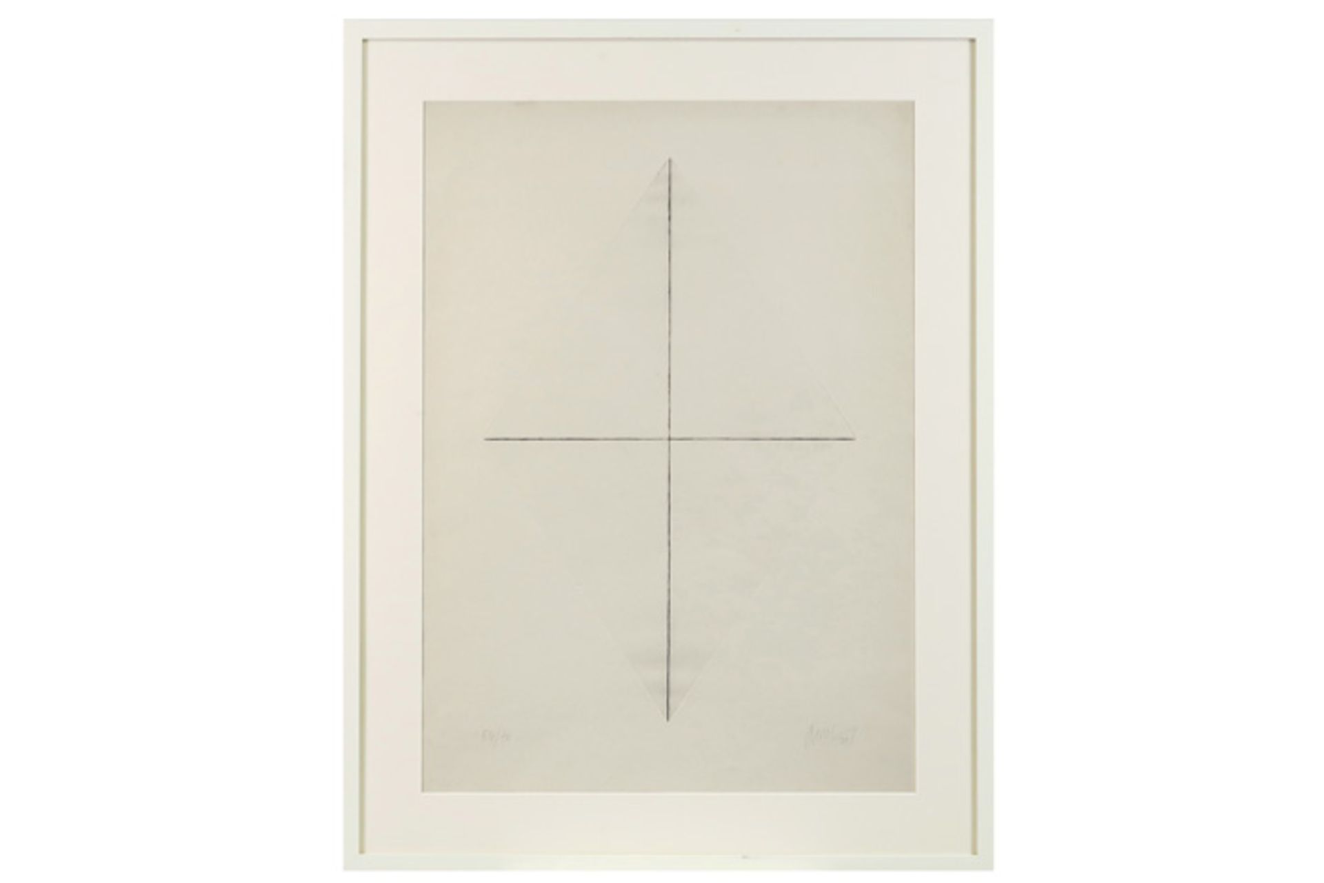 20th Cent. Belgian abstract etching - signed Dan Van Severen VAN SEVEREN DAN (1927 - 2009) ets n°
