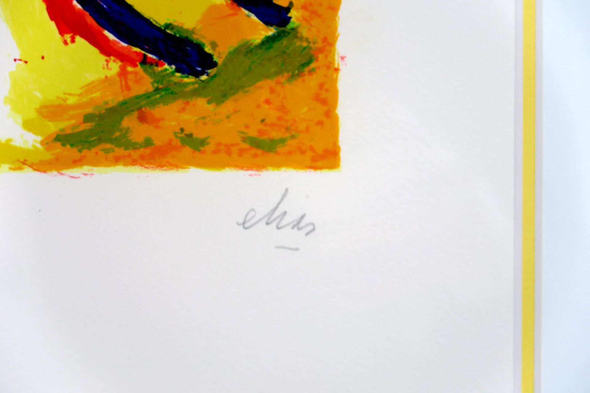ETIENNE ELIAS (1936 - 2007) kleurlitho n° EP : "Elize" - 36 x 42 getekend||20th Cent. Belgian - Bild 3 aus 3