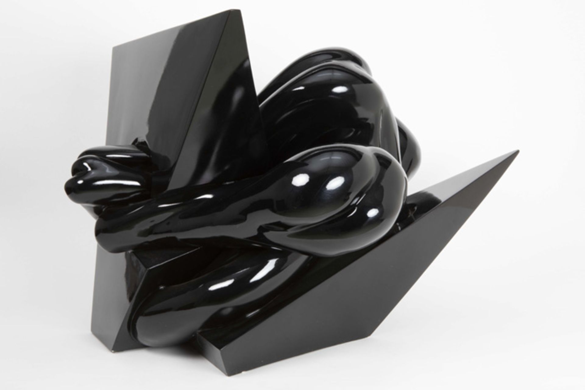 RAVASIO PAOLA (° 1978) unieke sculptuur in zwart 'vetroresina' (hars van glas) dd 2010 getiteld " - Bild 4 aus 6
