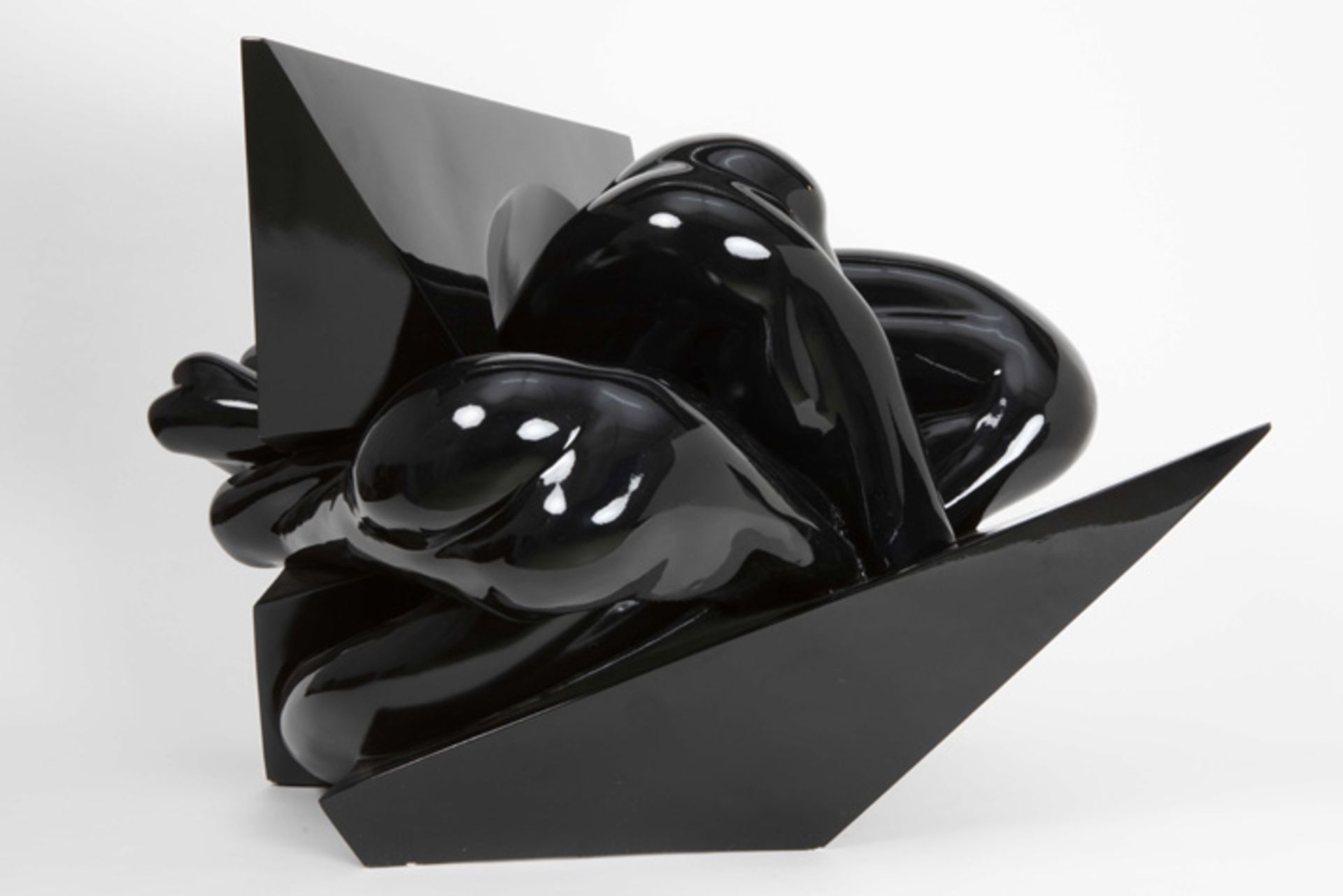 RAVASIO PAOLA (° 1978) unieke sculptuur in zwart 'vetroresina' (hars van glas) dd 2010 getiteld " - Bild 5 aus 6