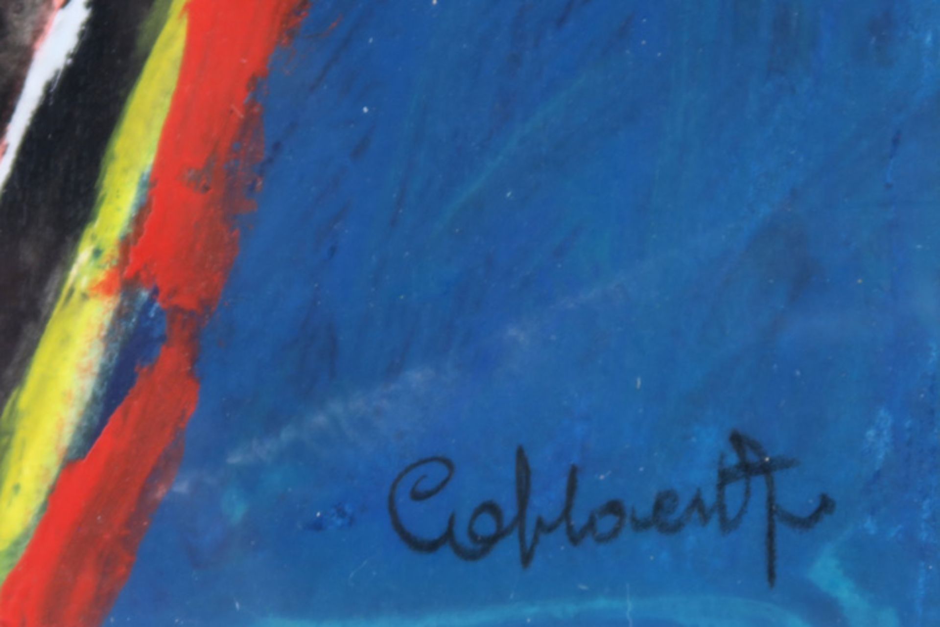 COBBAERT JAN (1909 - 1995) schilderij in gemengde techniek : "Compositie" - 36,5 x 28,5 getekend|| - Image 3 of 3