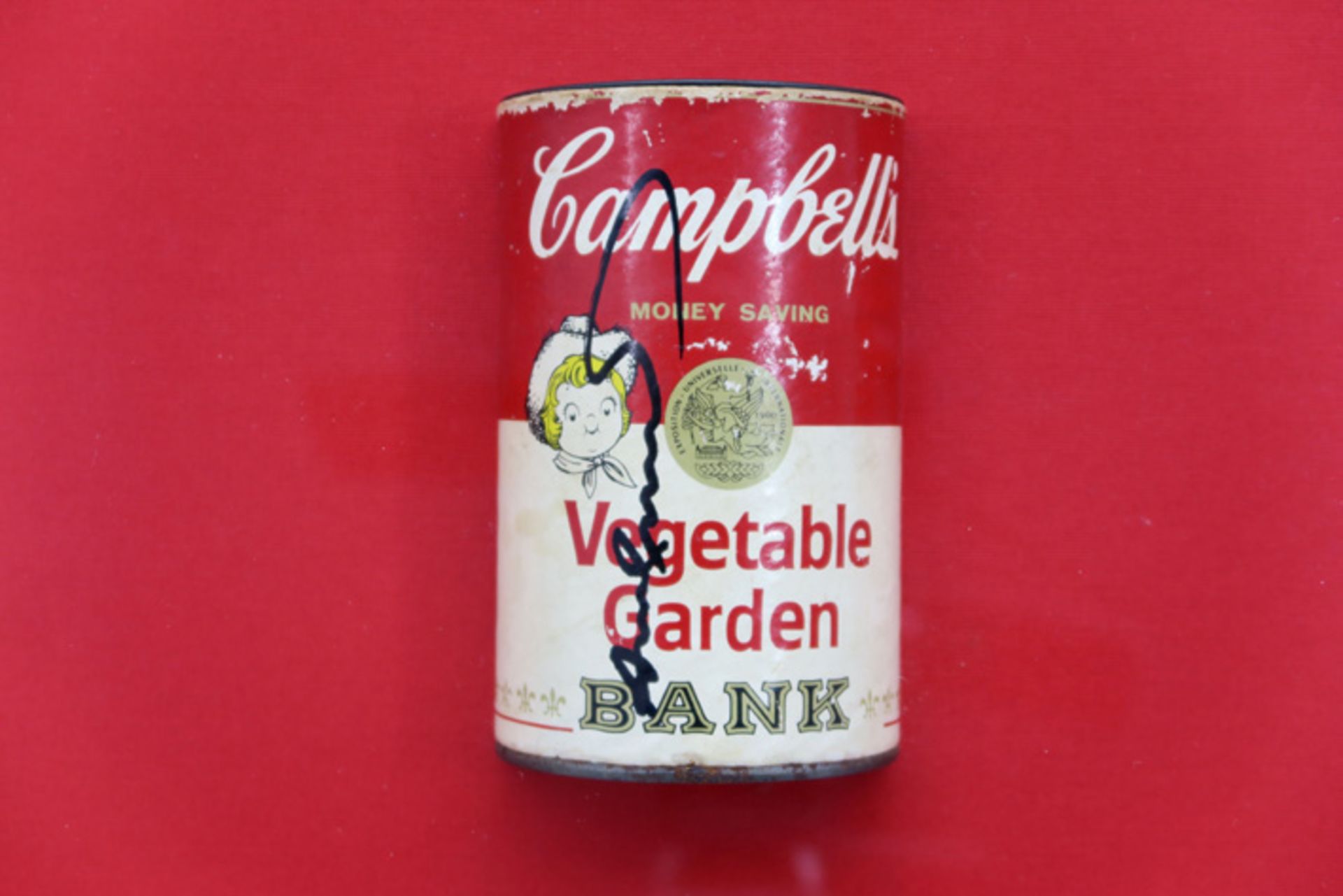 WARHOL ANDY (1930 - 1987) met de hand gesigneerd object (spaarpot) in de vorm van een blik " - Image 2 of 4