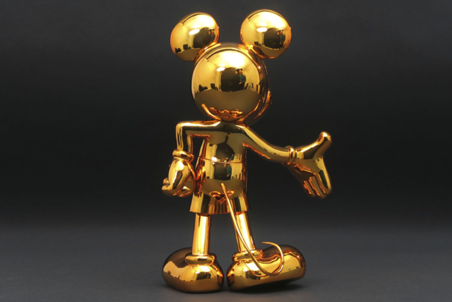 LEBLON DELIENNE & DISNEY "Mickey" sculptuur in hars (orange metallic uitvoering) - hoogte : 30,5 - Bild 4 aus 5