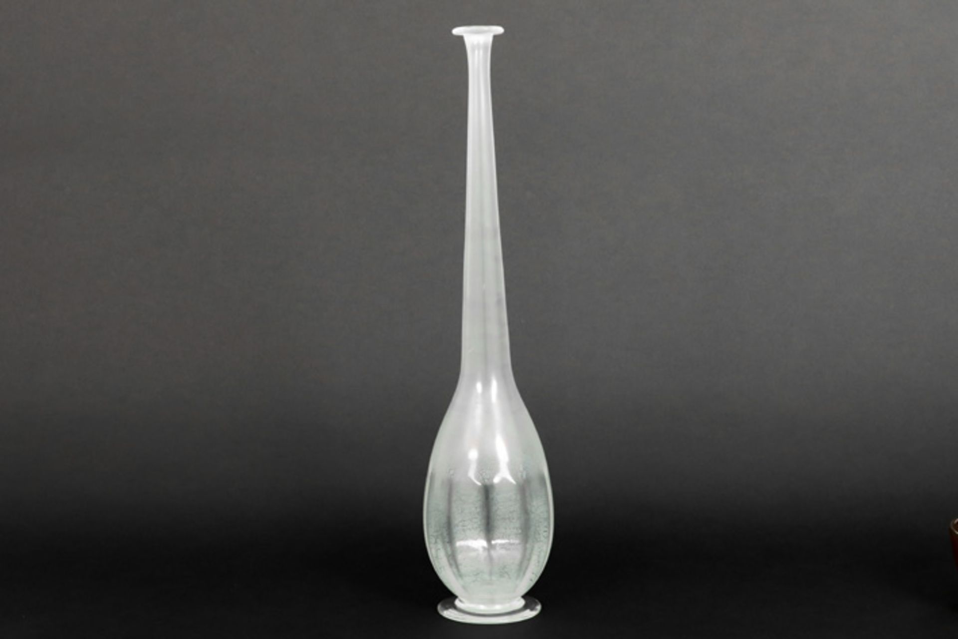 Dutch Andries Dirk Copier "Leerdam Serica n° 7" design bottle vase in glass by Leerdam dd 1928||ANDR - Bild 2 aus 4