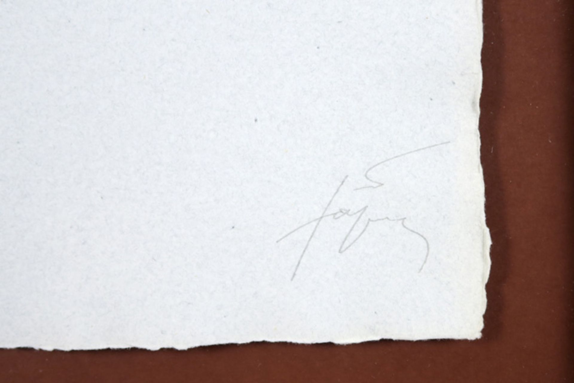 Antoni Tapies signed "Petrificada petrificante" carborundum mixed media print (etching and aquatint) - Image 2 of 3