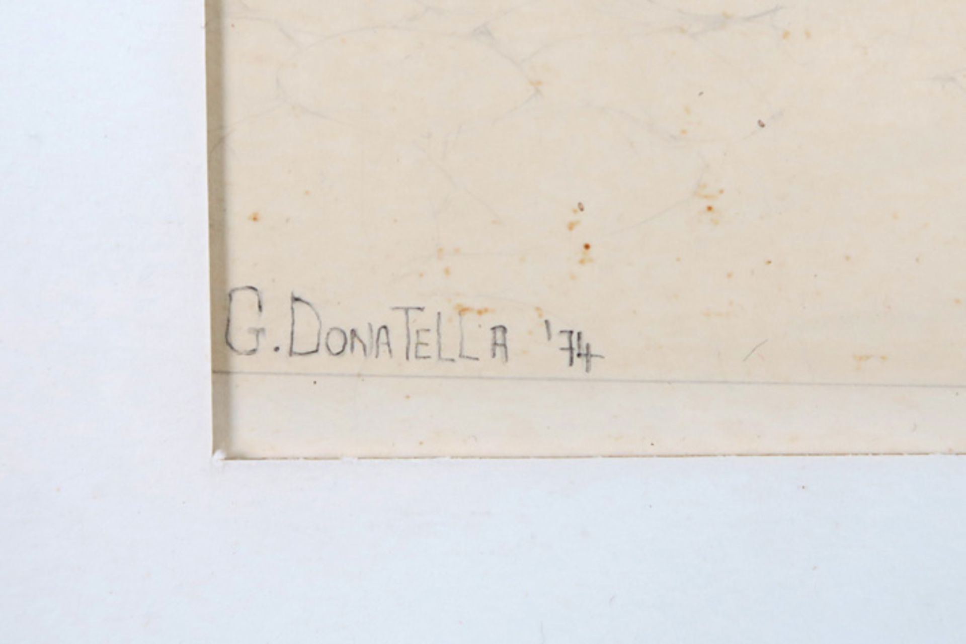 20th Cent. drawing with a surreal theme - signed G. Donatella||DONATELLA G. (20° - 21° EEUW) ( - Image 2 of 3