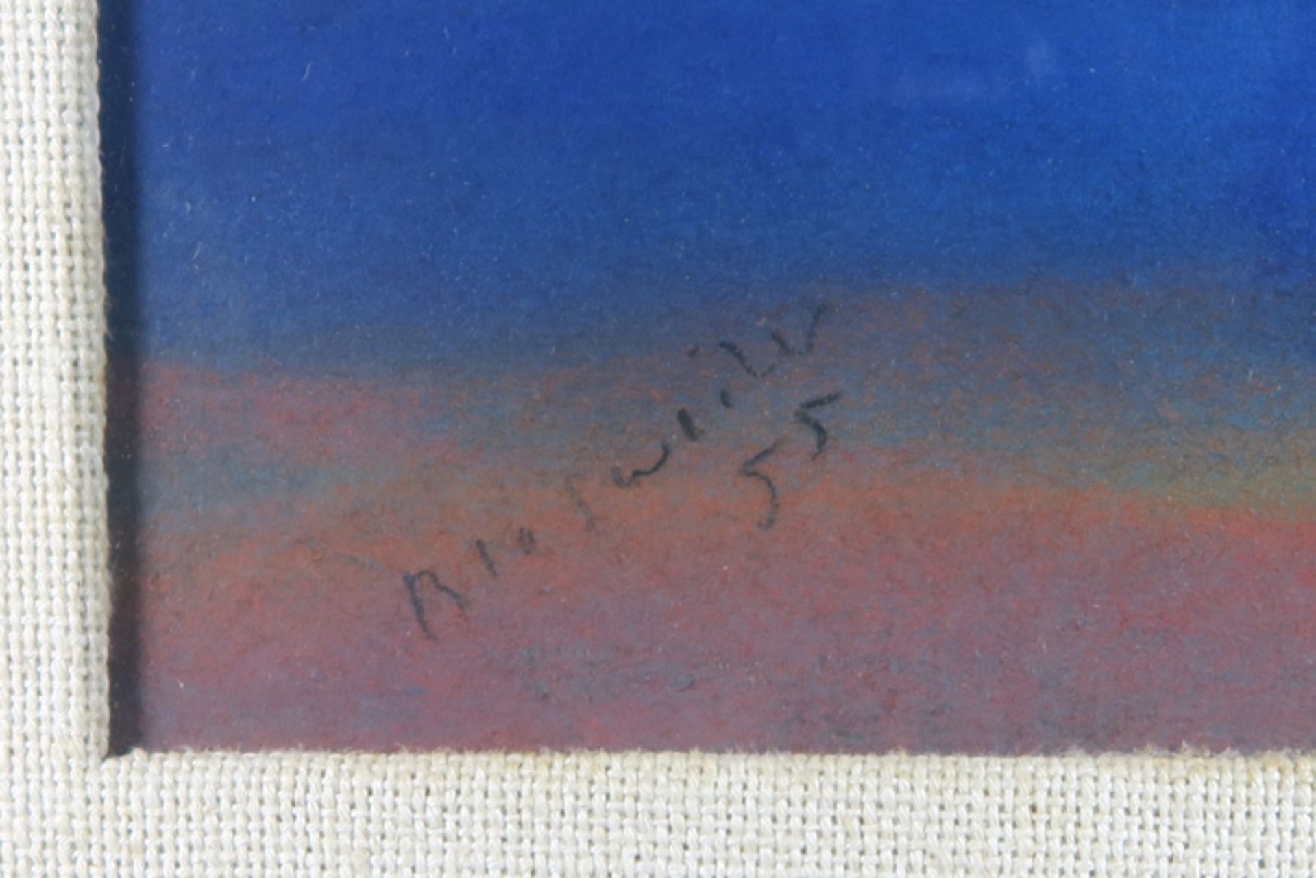 illegibly signed 20th Cent. pastel in the style of Schirren dated 1955||Onleesbaar getekend ( - Image 2 of 3