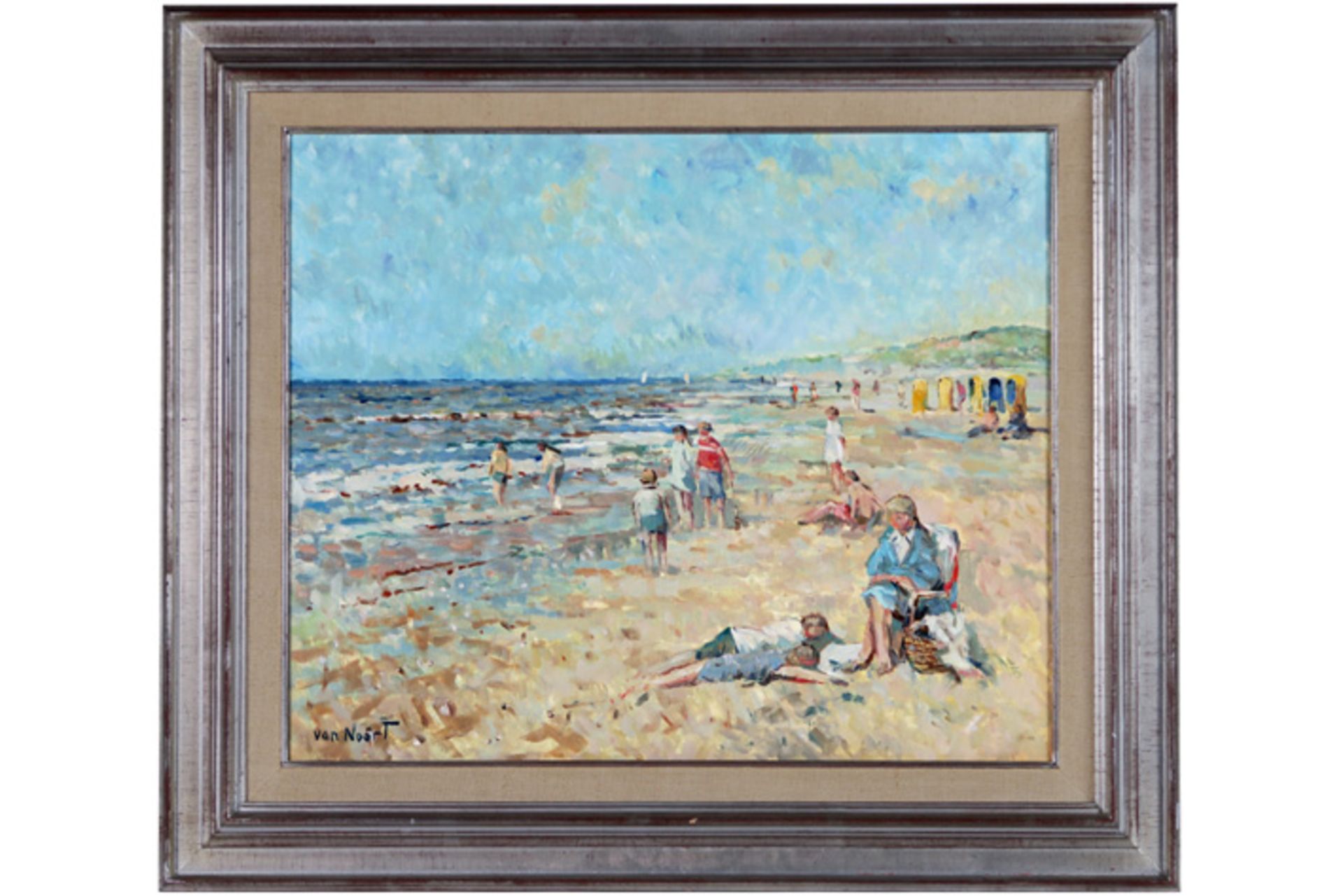 20th Cent. oil on canvas in his typical impressionistic style - signed Cornelis Van Noort Sr||VAN - Image 2 of 4