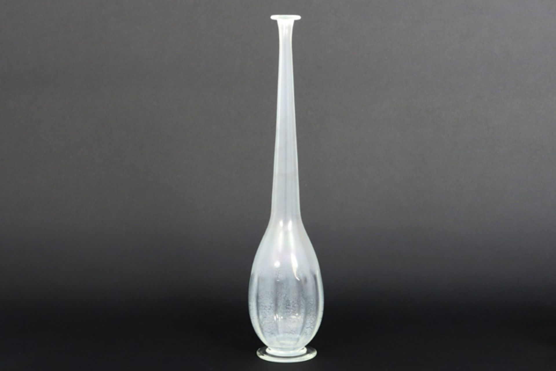 Dutch Andries Dirk Copier "Leerdam Serica n° 7" design bottle vase in glass by Leerdam dd 1928||ANDR