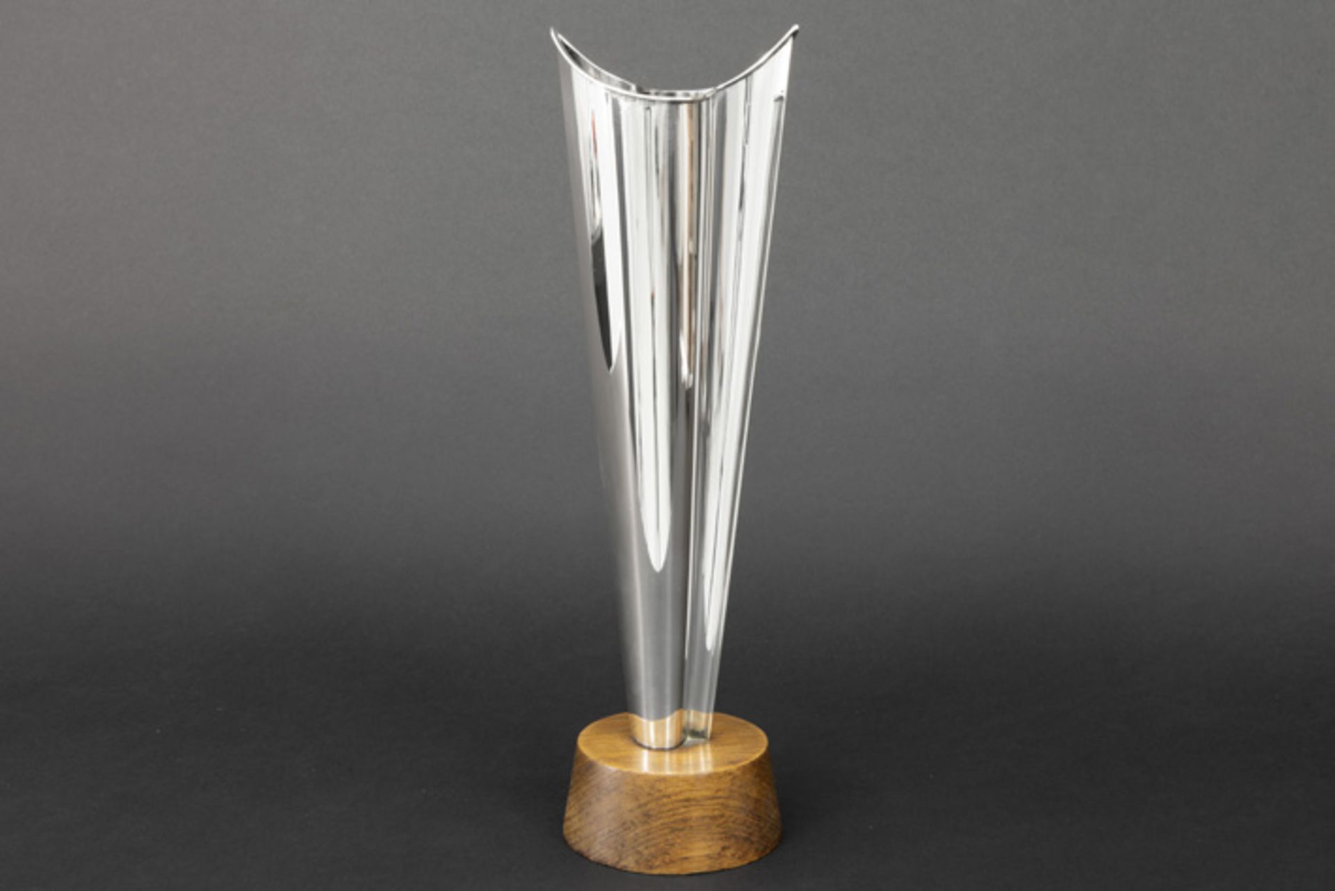 Tapio Wirkkala design vase in marked and 1964 dated silver - with his monogram||TAPIO WIRKKALA (1915