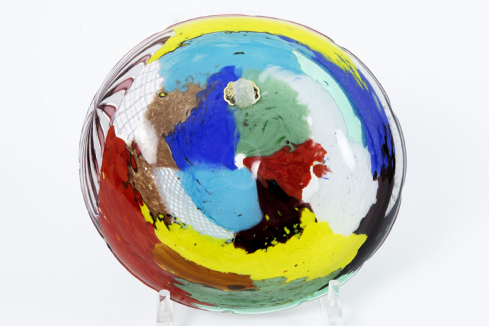 fifties' Dino Martens "Oriente" bowl in glass with color powders, zanfirico and murrina||DINO - Image 2 of 4