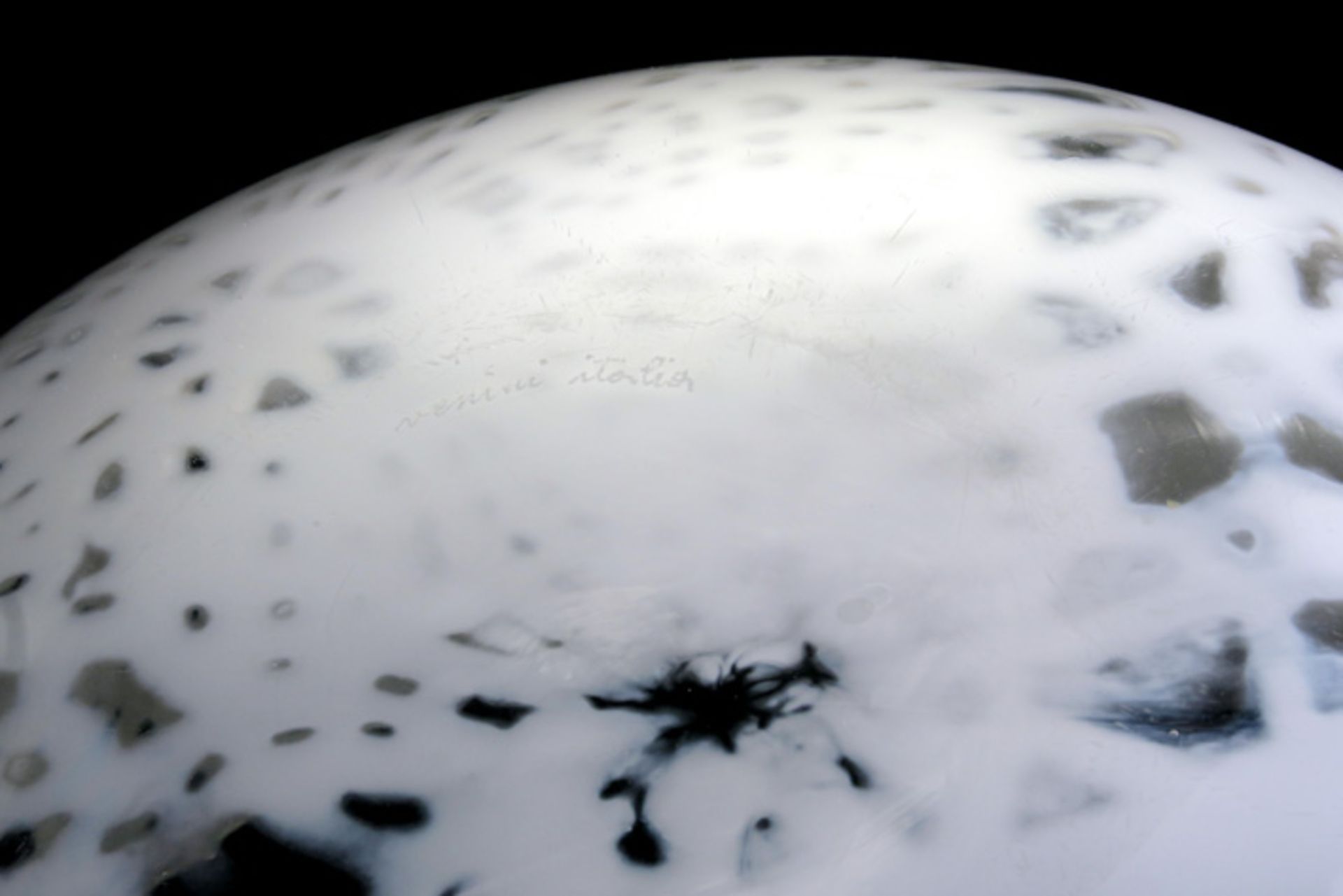 Ove Thorsen & Brigitee Carlsson "Merletto" design bowl in glass by Venini - signed (engraved) Venini - Image 4 of 4