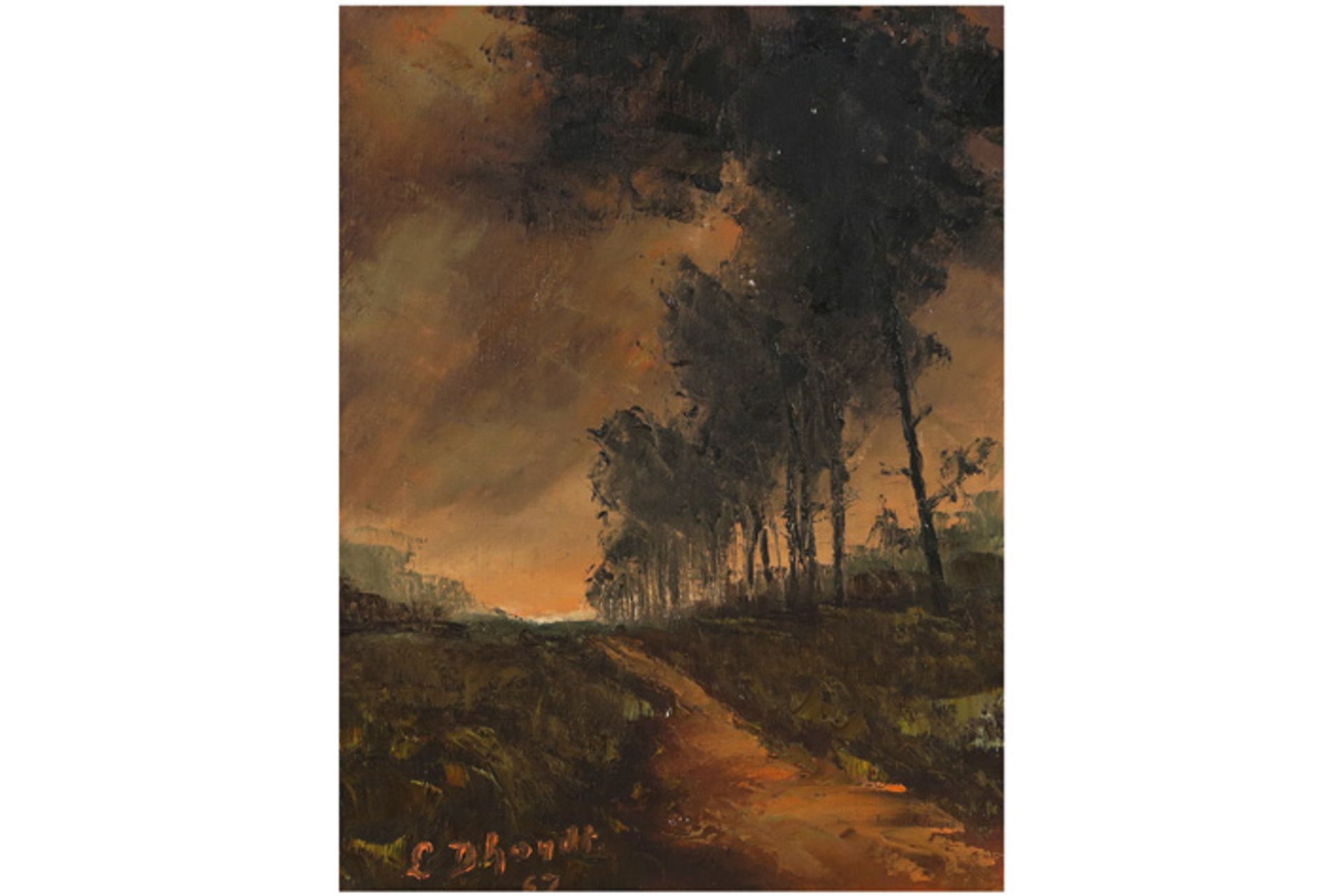 20th Cent. Belgian oil on canvas - signed Lucien D'Hondt||D'HONDT LUCIEN (° 1929) olieverfschilderij