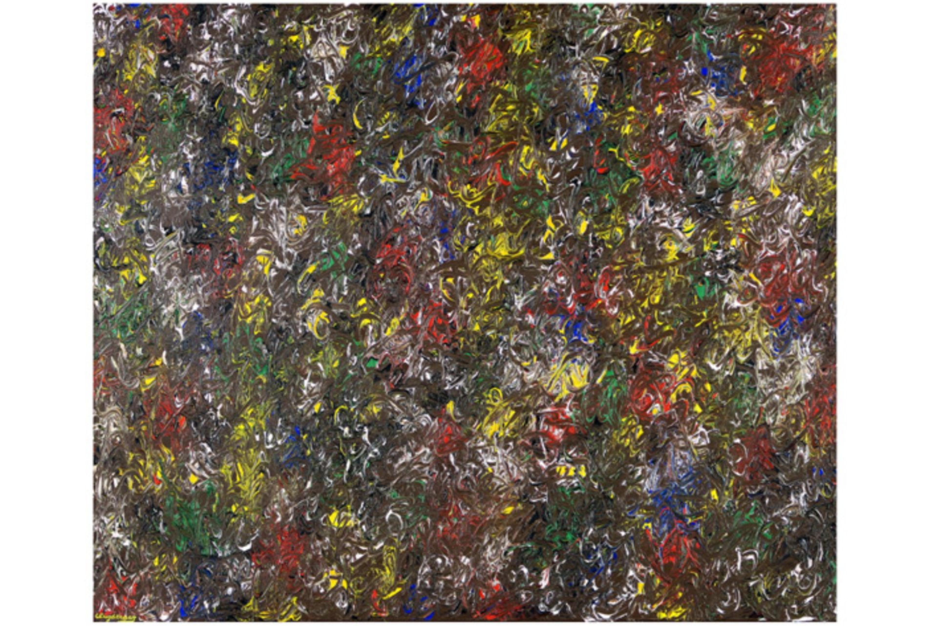 20th Cent. Belgian abstract oil on canvas - signed John Cluysenaar||CLUYSENAAR JOHN (1899 - 1986) ol