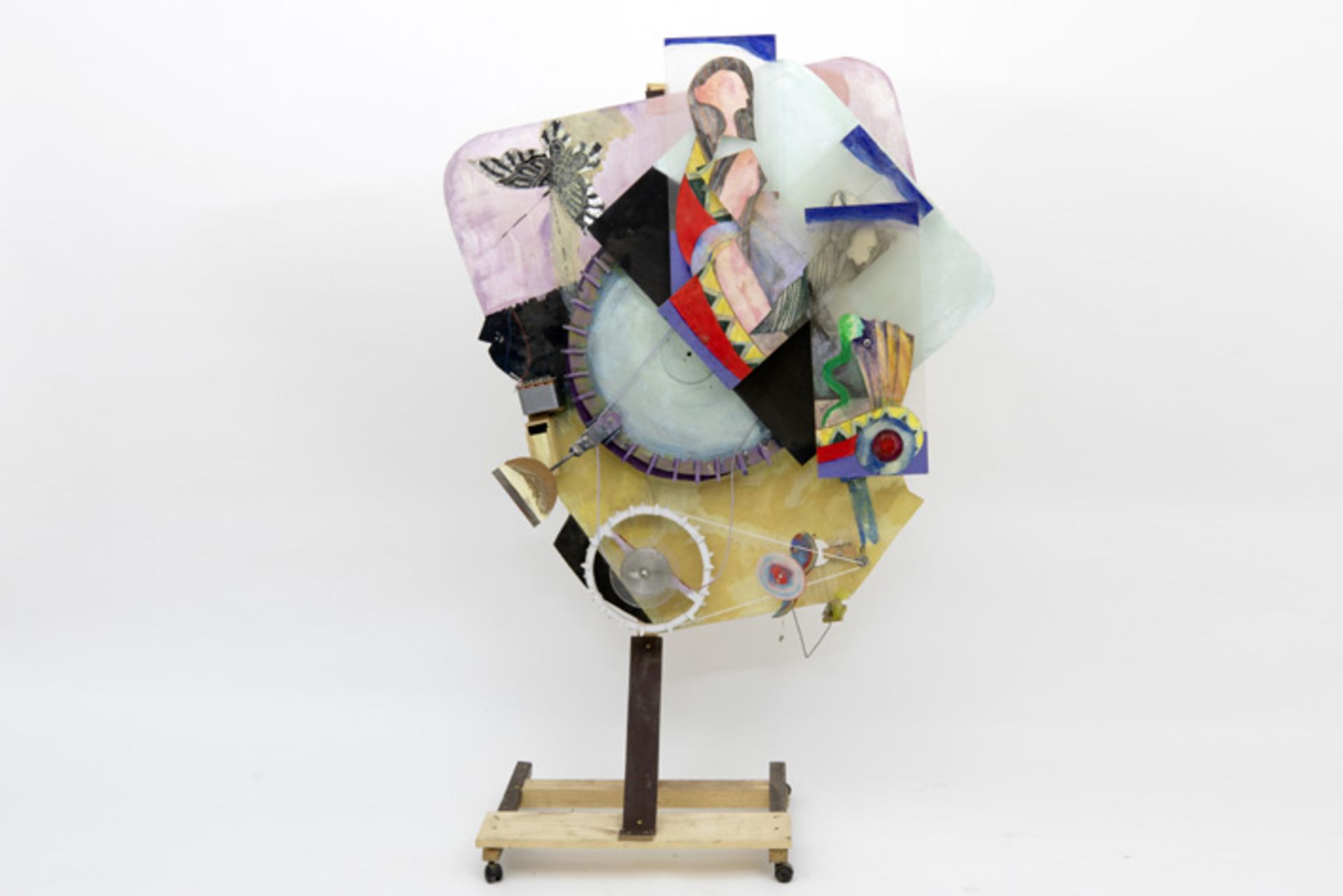 Riccardo Pagni mobile sculpture, a mixed media assemblage)||PAGNI RICCARDO (1936 - 2017) mobiele