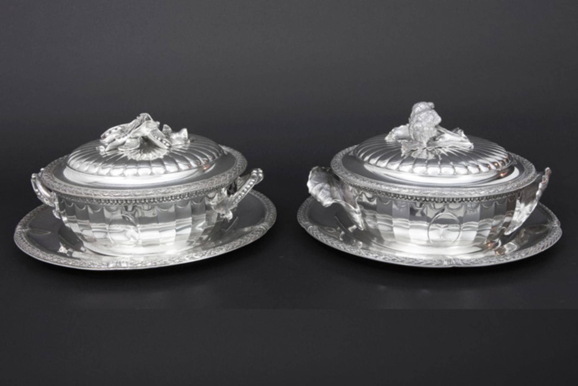 early 20th Cent. Belgian "Lemaire & de Vernissy" signed neoclassical 6pc table serving set in " - Image 13 of 13