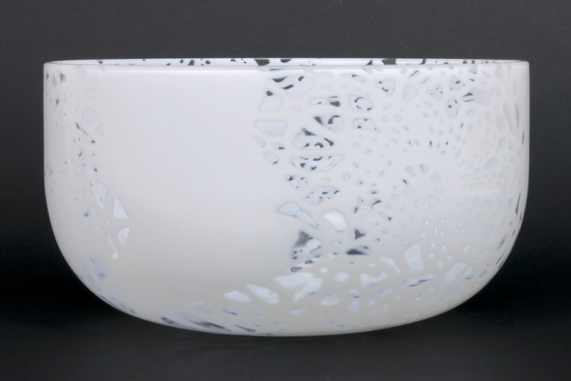Ove Thorsen & Brigitee Carlsson "Merletto" design bowl in glass by Venini - signed (engraved) Venini - Image 2 of 4