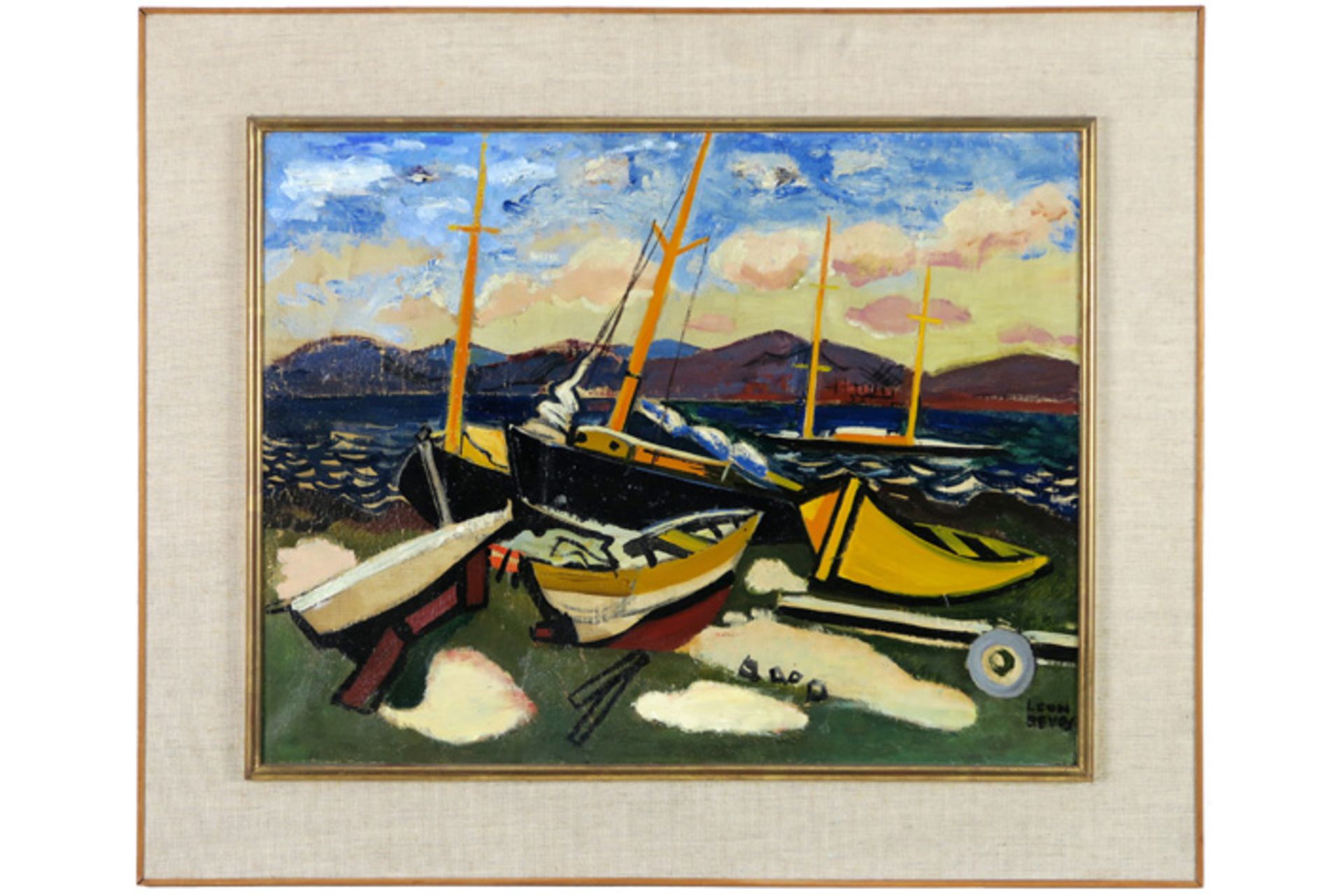 20th Cent. Belgian oil on canvas - signed Léon Devos||DEVOS LEON (1897 - 1974) olieverfschilderij op - Bild 2 aus 4