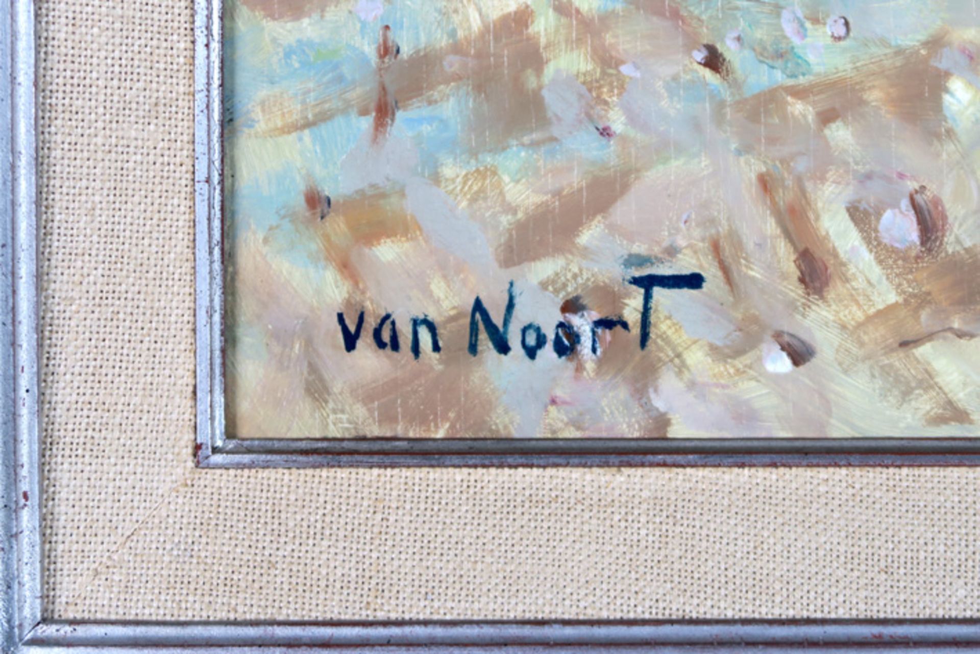 20th Cent. oil on canvas in his typical impressionistic style - signed Cornelis Van Noort Sr||VAN - Image 3 of 4
