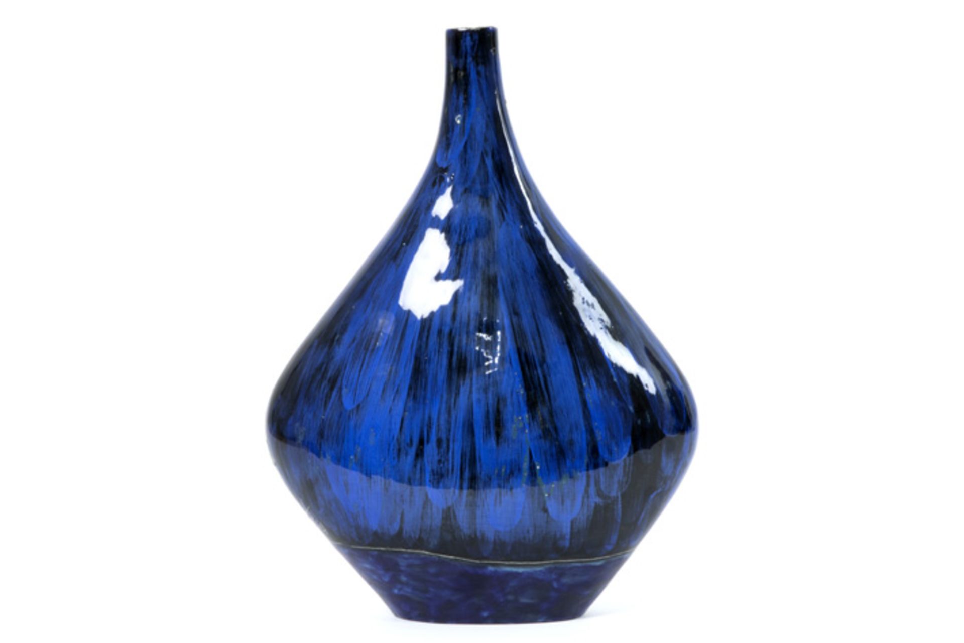 Italian "Marcello Fantoni" vase in glazed earthenware - signed and marked 'Fantoni Italy'||FANTONI M - Bild 2 aus 5
