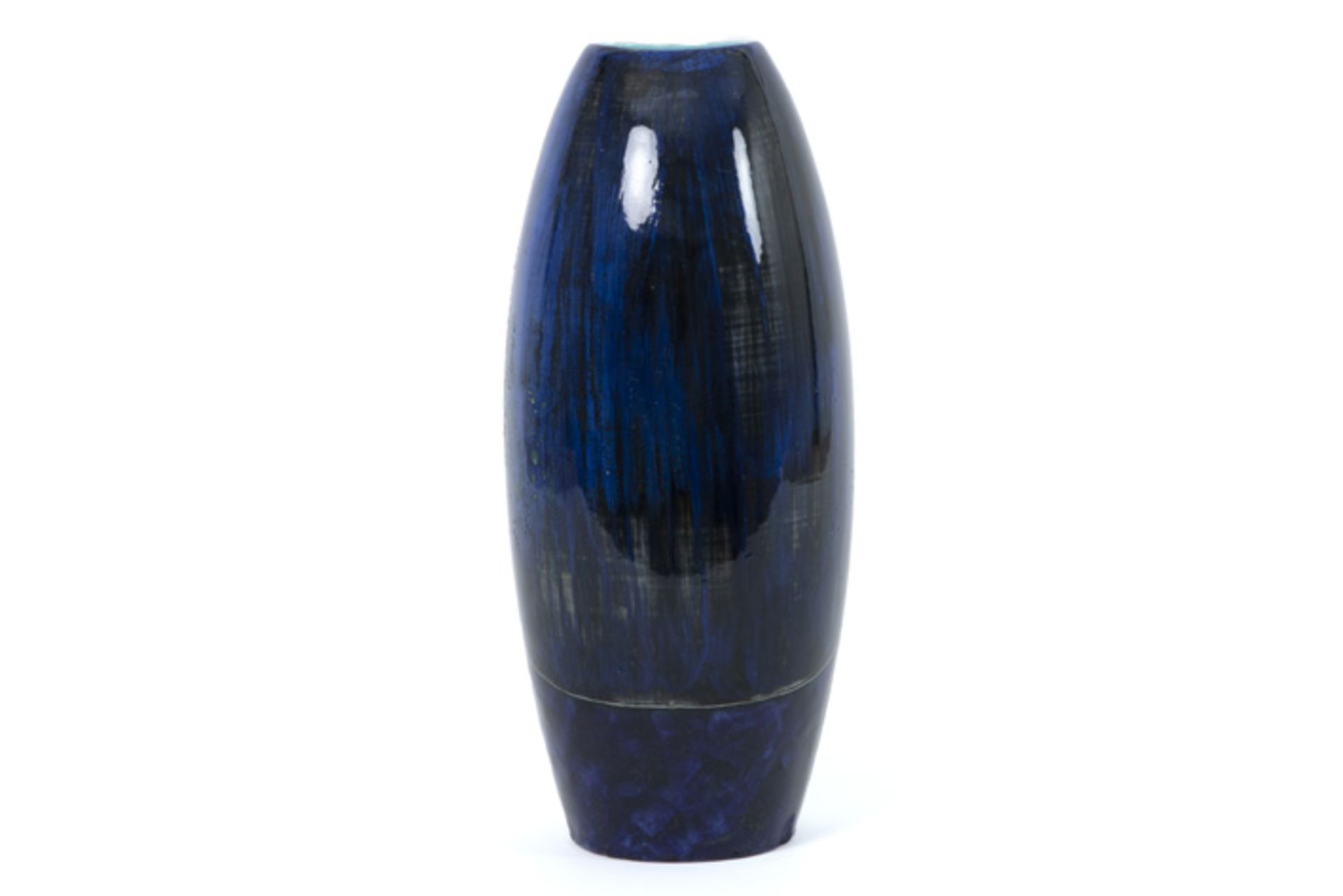 Italian "Marcello Fantoni" vase in glazed earthenware - signed||FANTONI MARCELLO (1960 - 2015) Itali - Bild 2 aus 5