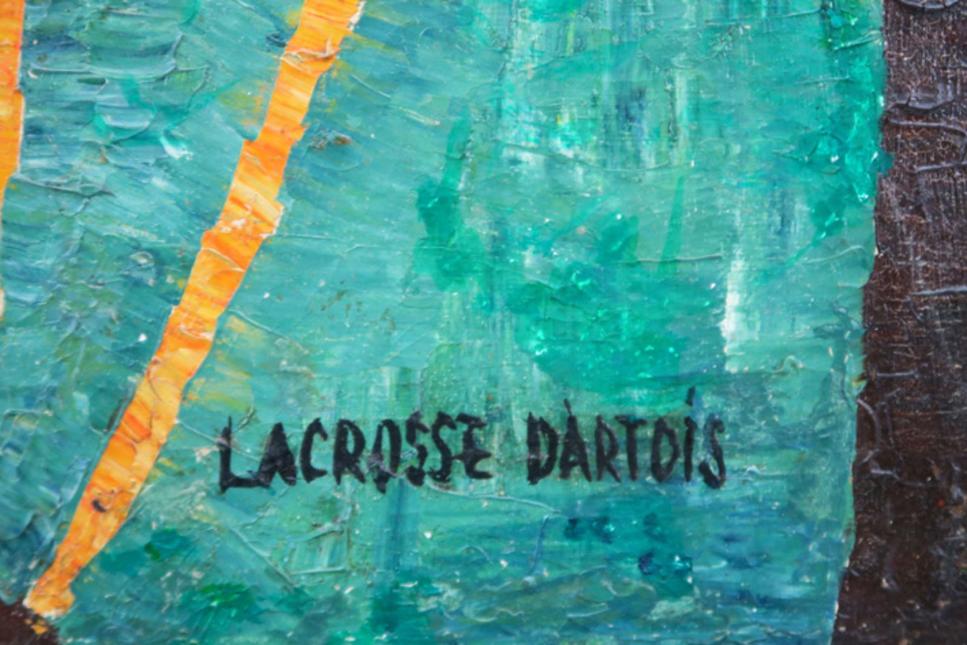 20th Cent. oil on canvas - signed Lacrosse d'Artois || LACROSSE D'ARTOIS (20° EEUW) - Image 2 of 4