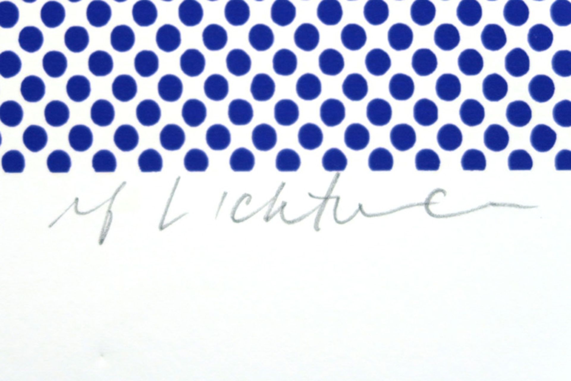 Roy Lichtenstein signed "Joanna" print in colors || LICHTENSTEIN ROY (1923 - 1997) print in - Image 2 of 3