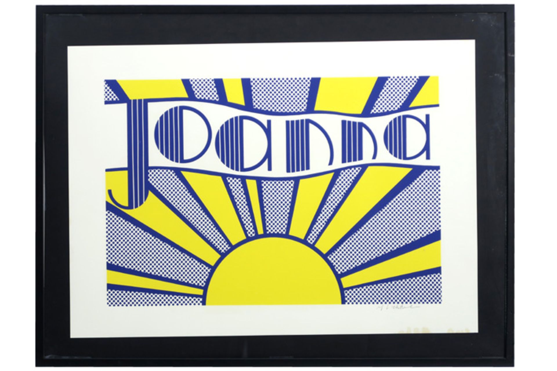 Roy Lichtenstein signed "Joanna" print in colors || LICHTENSTEIN ROY (1923 - 1997) print in - Image 3 of 3