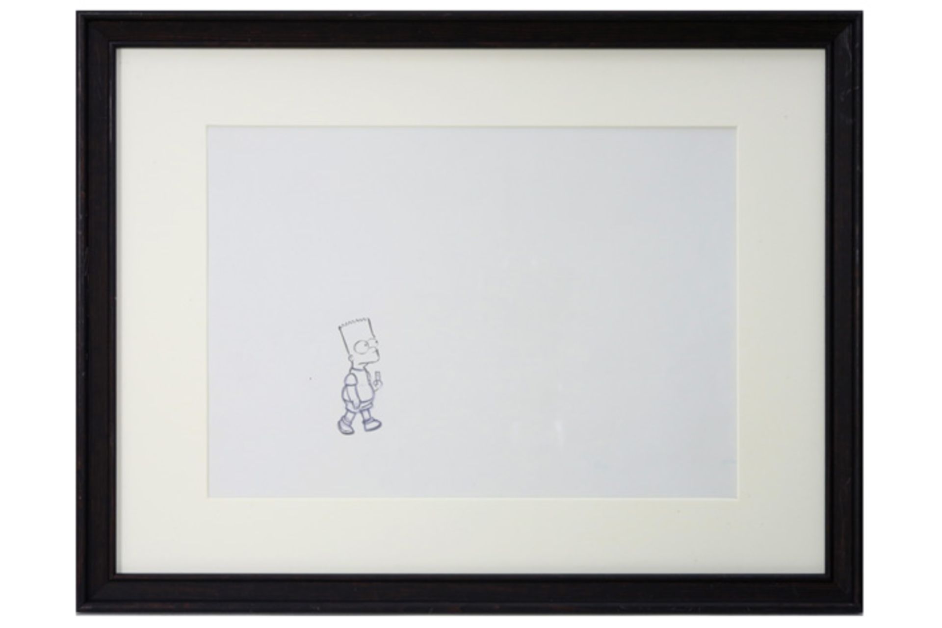 six Matt Groening drawings for the "The Simpsons" - each with certificate and framed || GROENING - Bild 5 aus 7