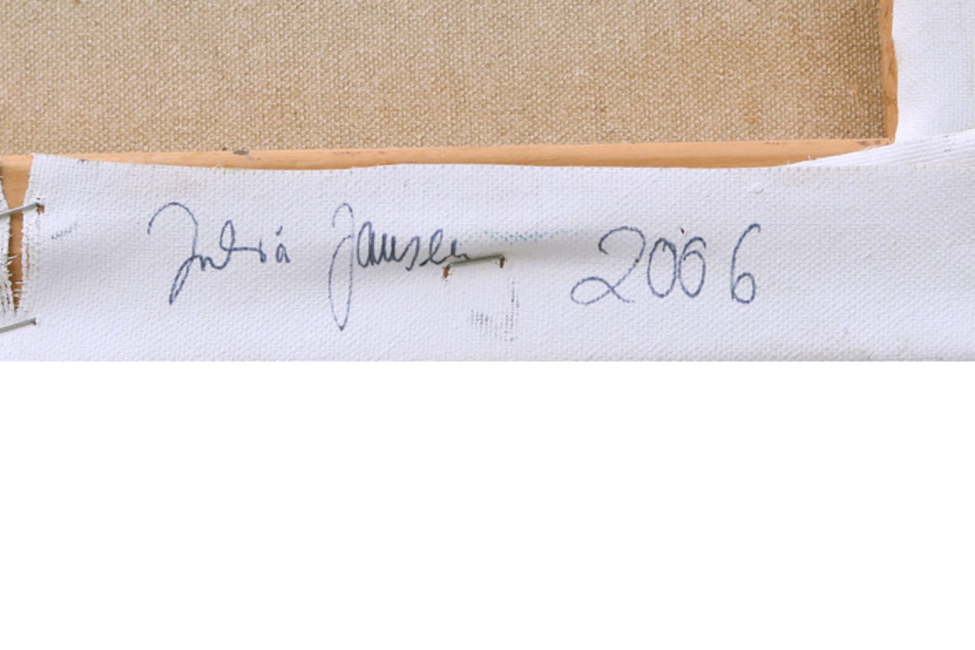 21st Cent. German oil on canvas - signed Julia Jansen and dated 2006 on the back || JANSEN - Bild 4 aus 4