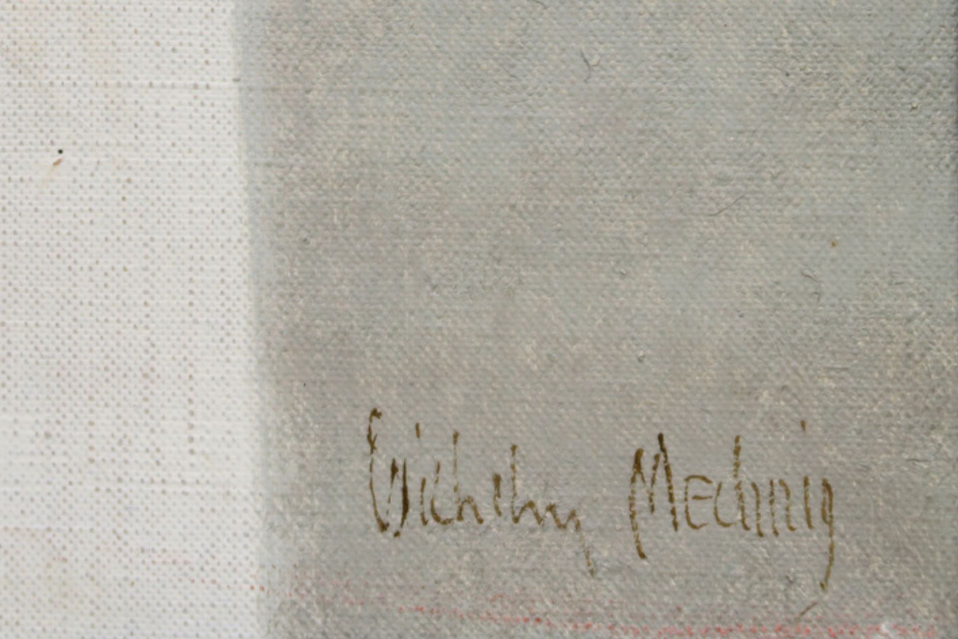20th Cent. abstract oil on canvas and drawing - signed Wilhelm Mechnig || MECHNIG WILHELM (1929 - - Image 3 of 8