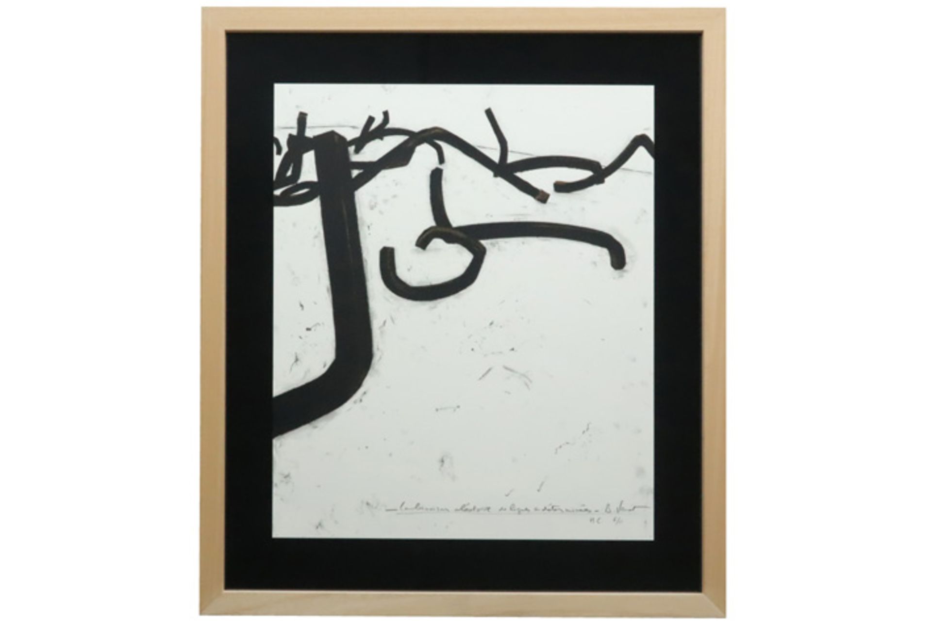 Bernar Venet digigraphy print - signed || VENET BERNAR (° 1941) digigrafie print n° 11/60 met een - Image 3 of 3