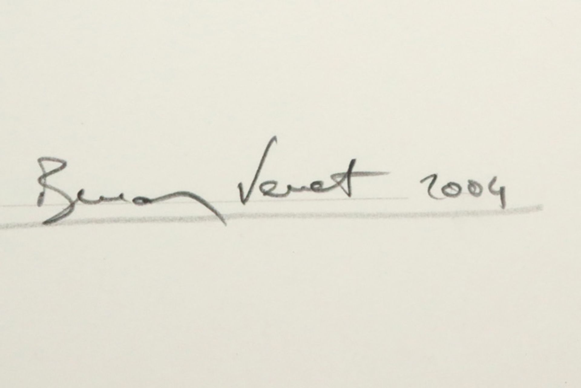 Bernar Venet "Combinaison aléatoire de lignes indéterminées" lithograph - signed and dated 2004 || - Image 2 of 3