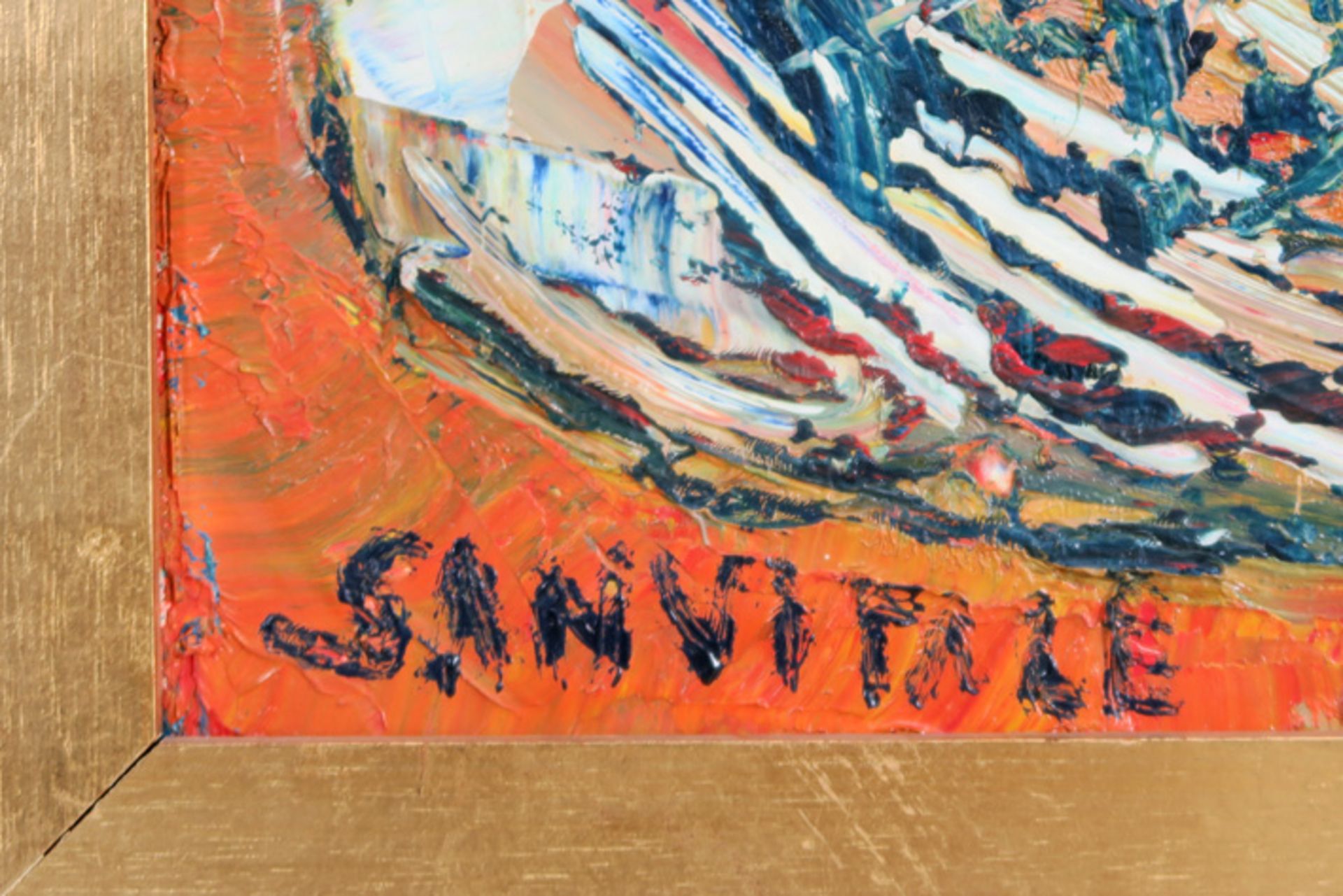 20th Cent. oil on canvas - signed Giovanni San Vitale || SAN VITALE GIOVANNI (° 1928) - Image 2 of 4